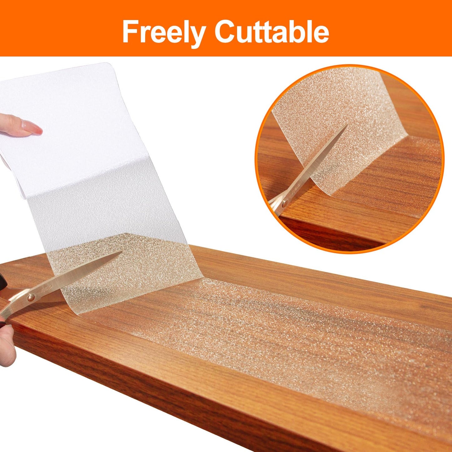Spurtar Clear Stair Treads Anti Slip Tape, Stair Runners for Wooden Steps Transparent Grip Tape Stairway Pads, Stair Treads Non Slip Indoor Outdoor Use,4"x32"-15 PCS