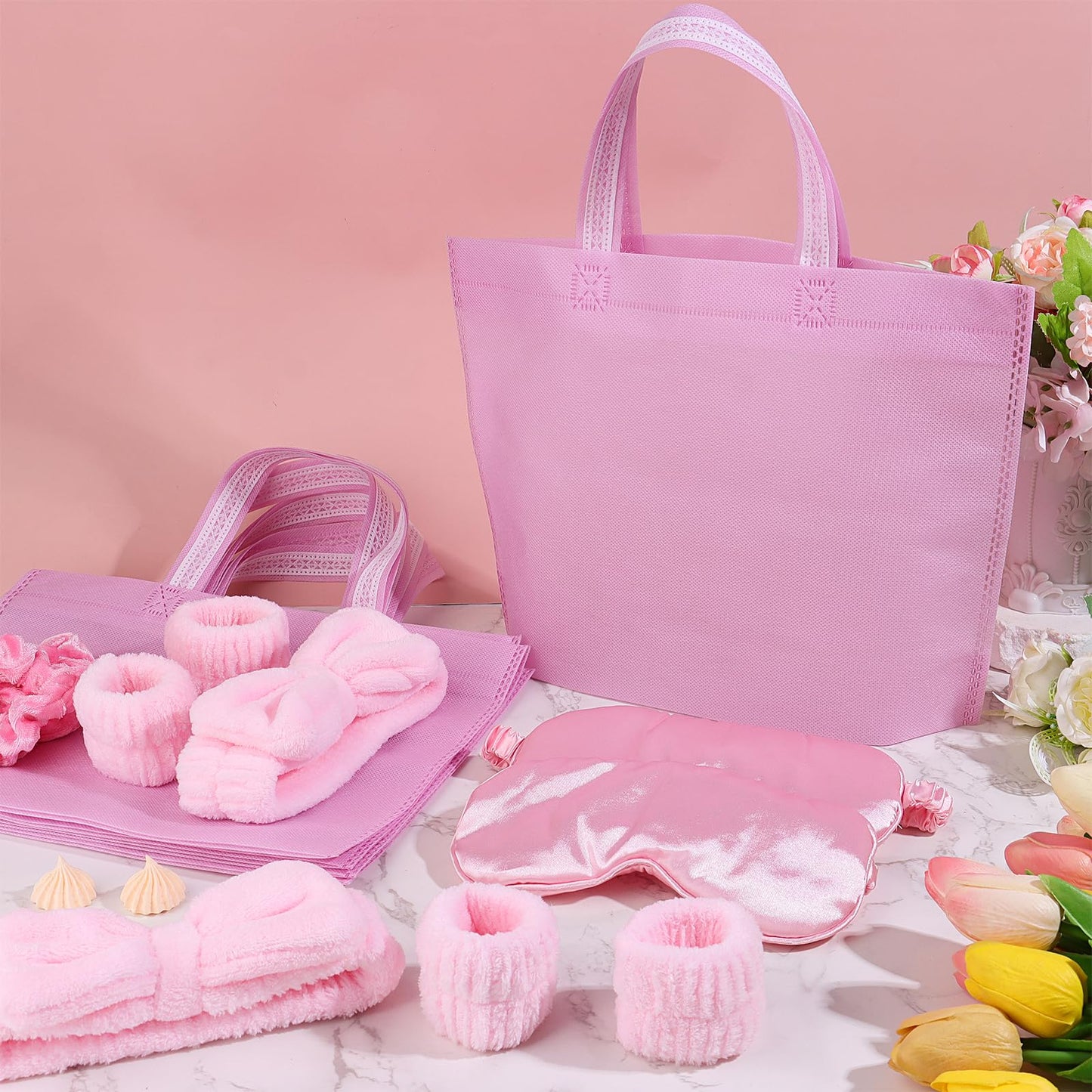 48 Pcs Sleepover Party Supplies for Girls Eye Mask Spa Supplies Sleeping Stuff Accessories for Slumber Party Favors Gifts