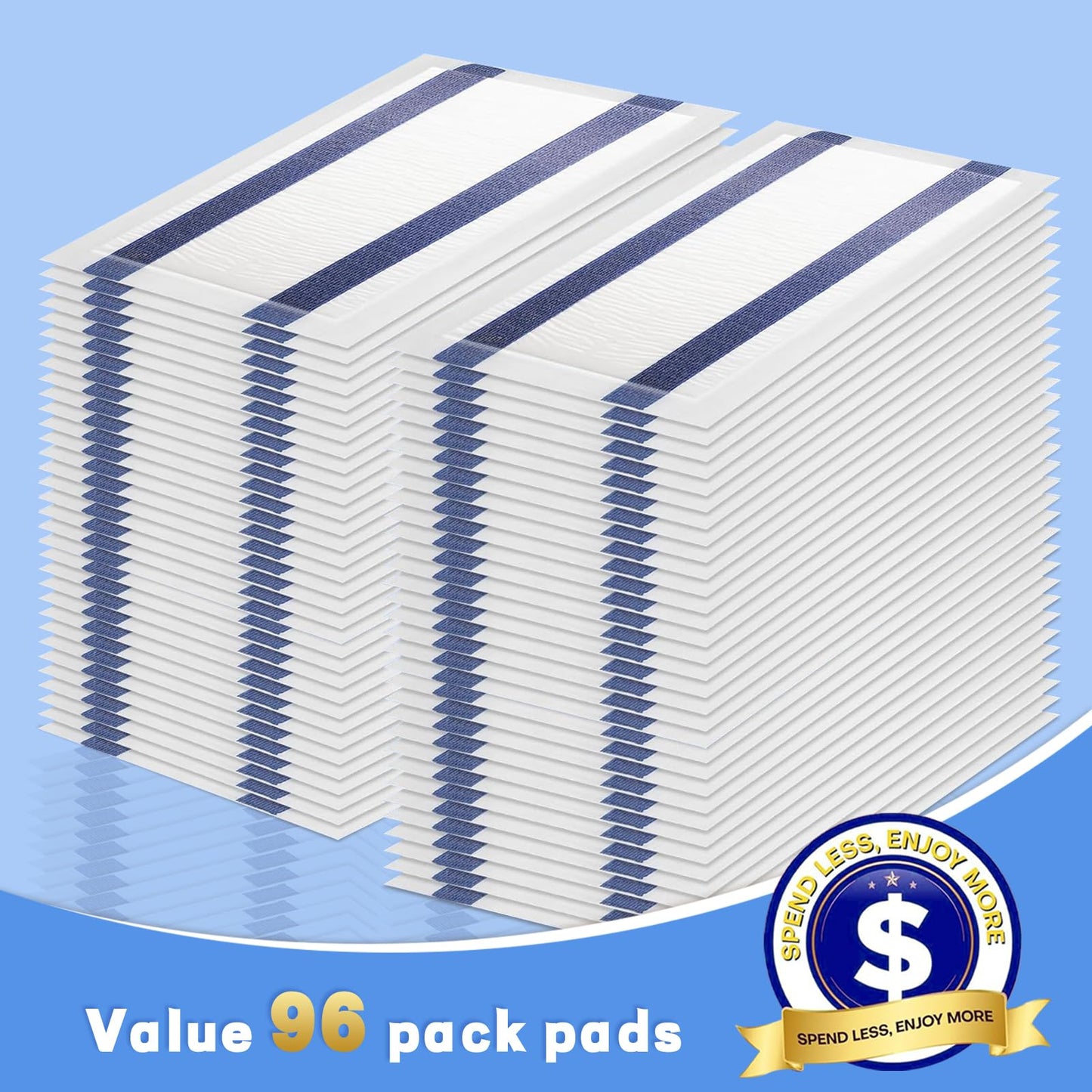 96 Pack Mop Pad Refills for Swiffer Wet Jet Mop Pads, Disposable Mopping Pads Refill for Multi Surface Floor Cleaning, 4-Layer Super Absorbent & Heavy Duty