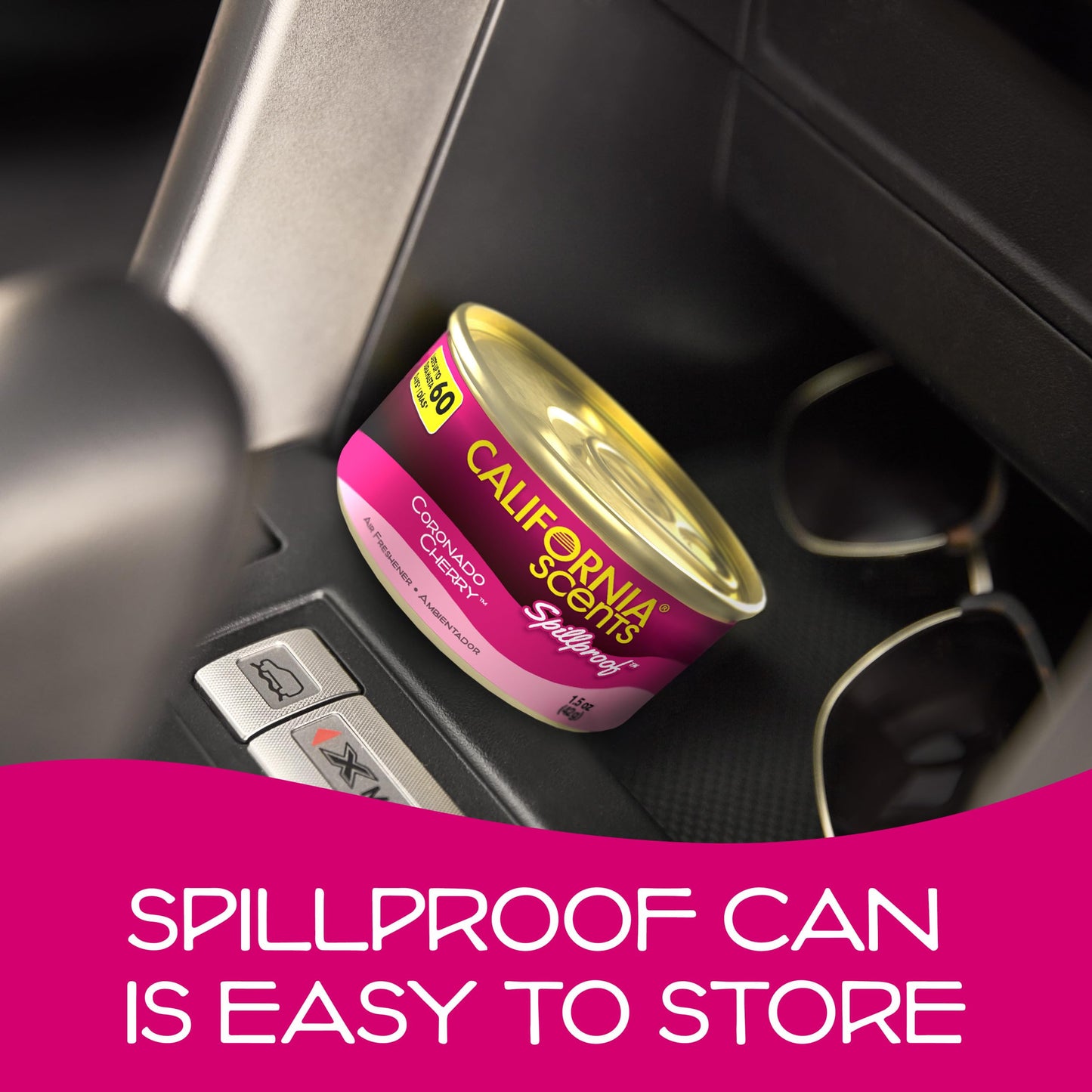 California Scents Spillproof Organic Air Freshener, Coronado Cherry, 1.5 Ounce (Pack of 12)