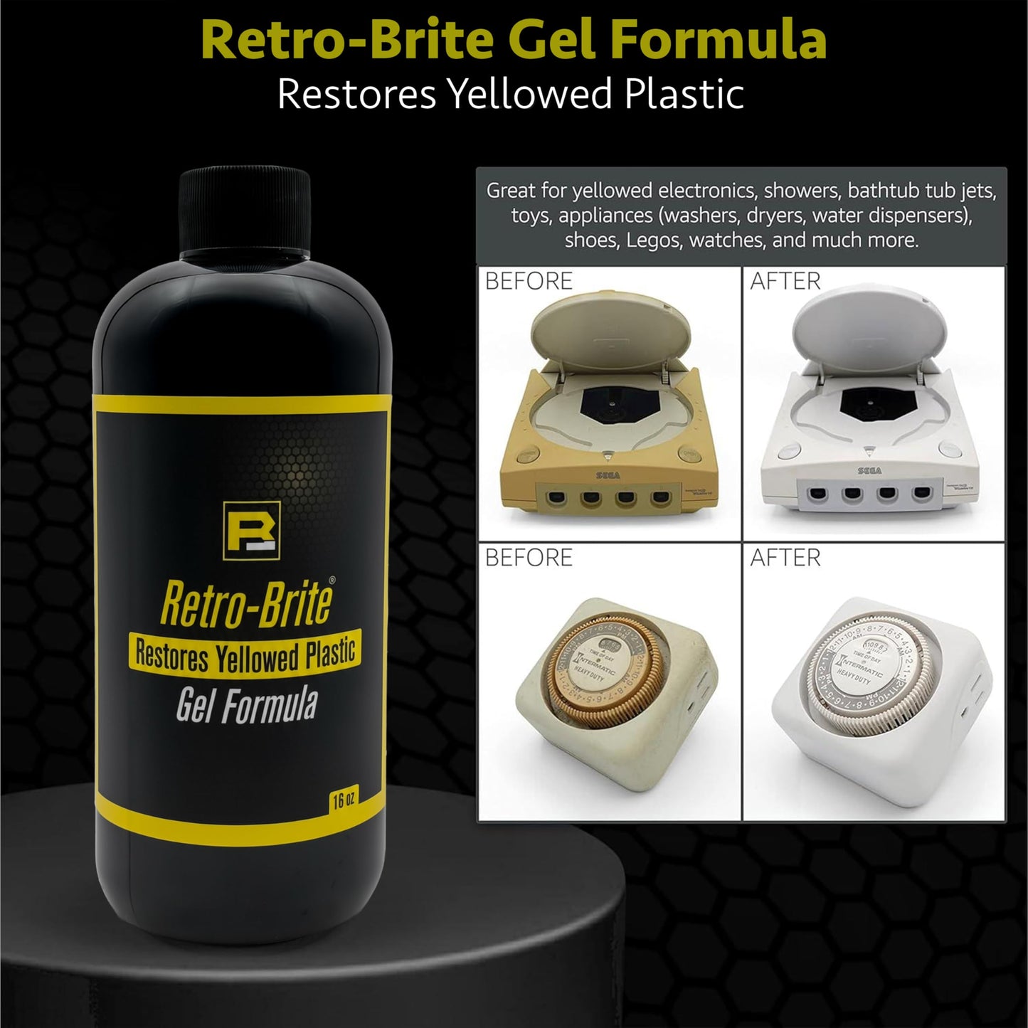 Retro-Brite (Sole Sauce) : Restores Yellowed Plastic (16oz)