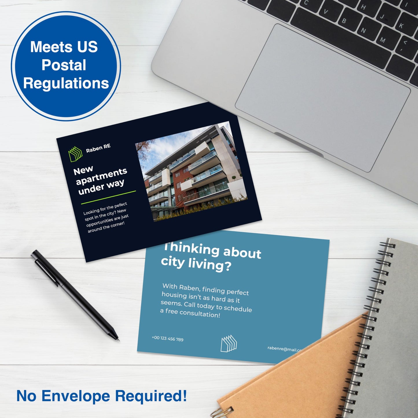 PrintWorks Blank Printable Postcards for Mailing & Printing - 1000 Cards (4.25" x 5.5" Post Card Size) - 4 per Sheet - 250 Sheets (8.5” x 11”) - Made in the USA - No Envelope Needed - White (04299)