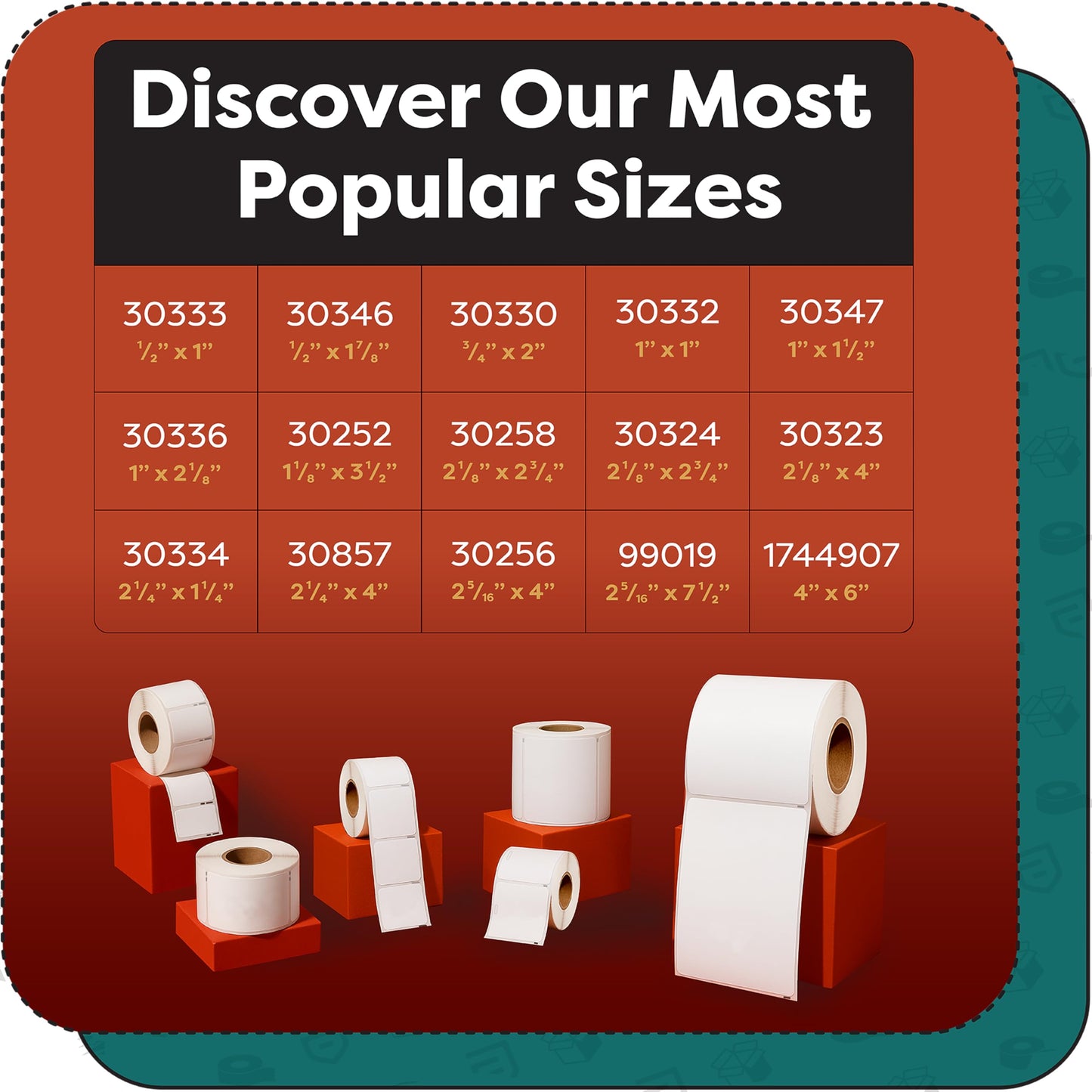 Aegis Adhesives - 1" X 2-1/8" Replacement for DYMO 30336 (12 Rolls/6000 Labels) Direct Thermal Address Barcode Labels - Compatible with LabelWriter 450, 450 Turbo, 4XL Printers (NOT 550, 5XL)