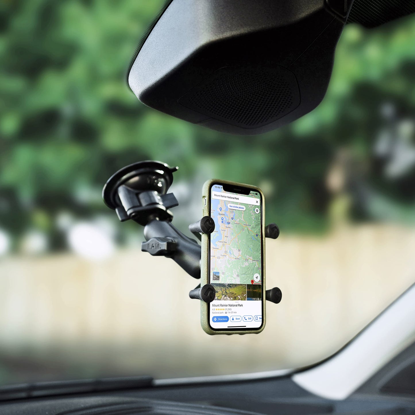 Ram Mount Cradle Holder for Universal X-Grip Cellphone/iPhone with 1-Inch Ball - Non-Retail Packaging - Black