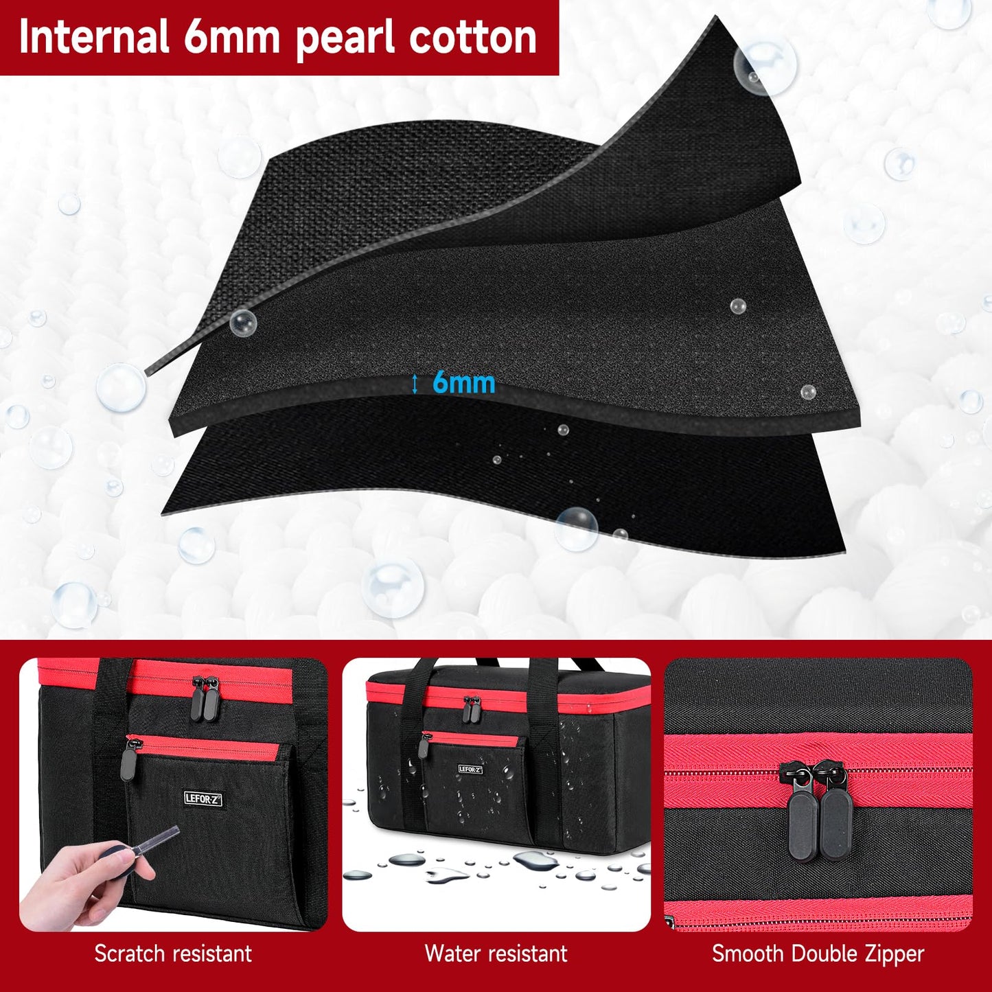 Air Compressor Bag Compatible with Milwaukee M18 Inflator 2848-20, Air Pump Carrying Case Box Fits for Milwaukee Tools Accessories,Tire Inflator Holder for Battery Pack 18V 3.0 to 9.0 Ah (Case Only)