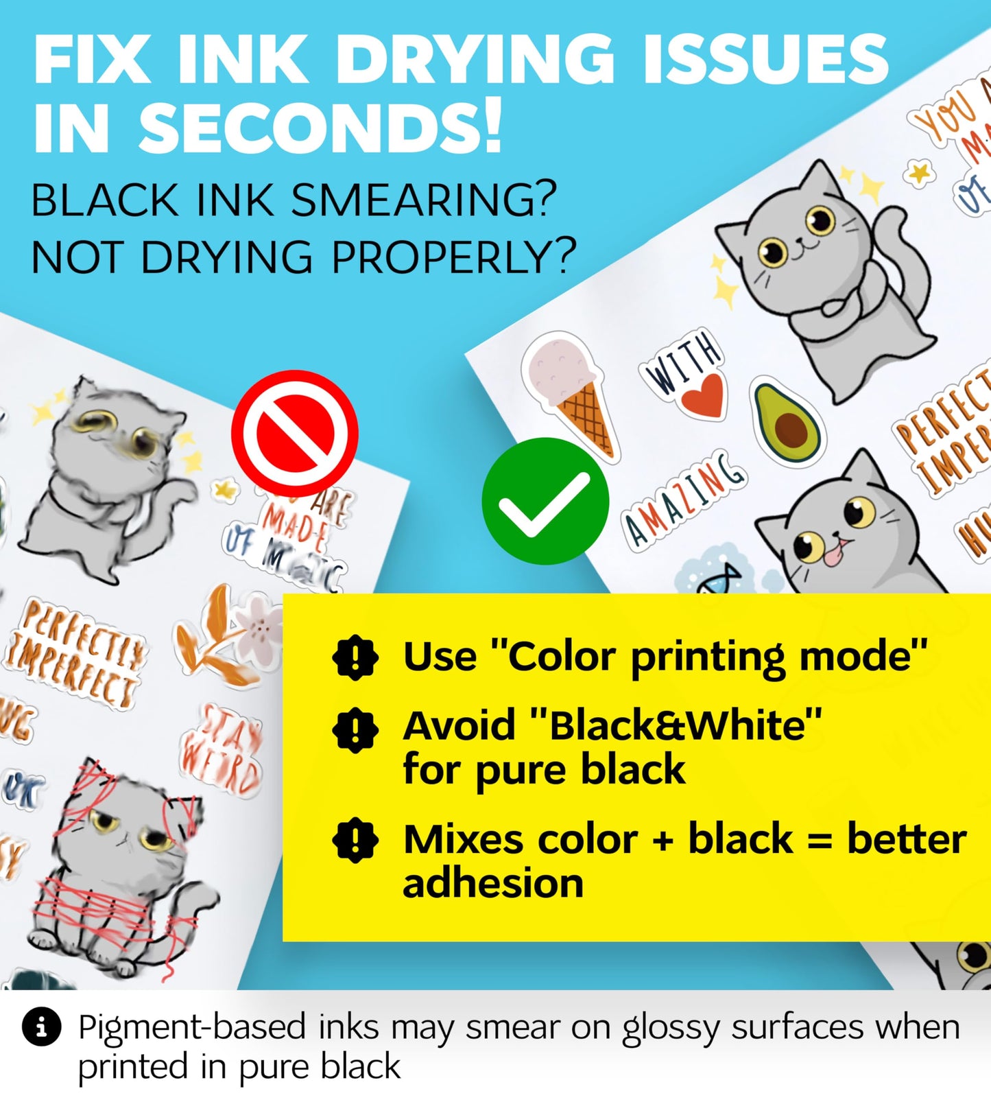 95% Clear Sticker Paper for Inkjet Printer and Laser – 50 Sheets, 8.5x11 Transparent Sticker Paper, Printable Vinyl, Waterproof Clear Labels for DIY Stickers & Decals