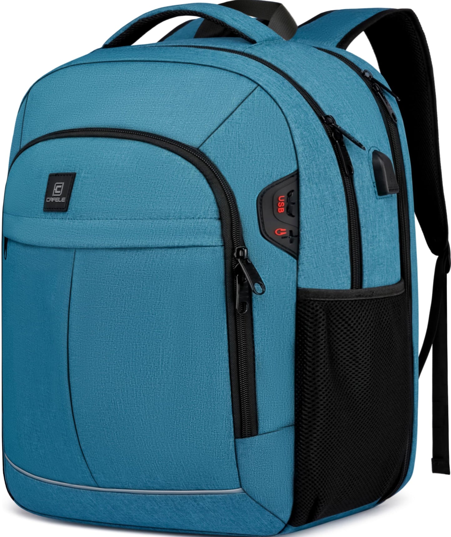 Backpack,Bookbag for Men and Women, 17.3 inch TSA Water Resistant Business Travel Laptop Backpack,Durable College School Backpack Bookbag for Teens, Lake Blue