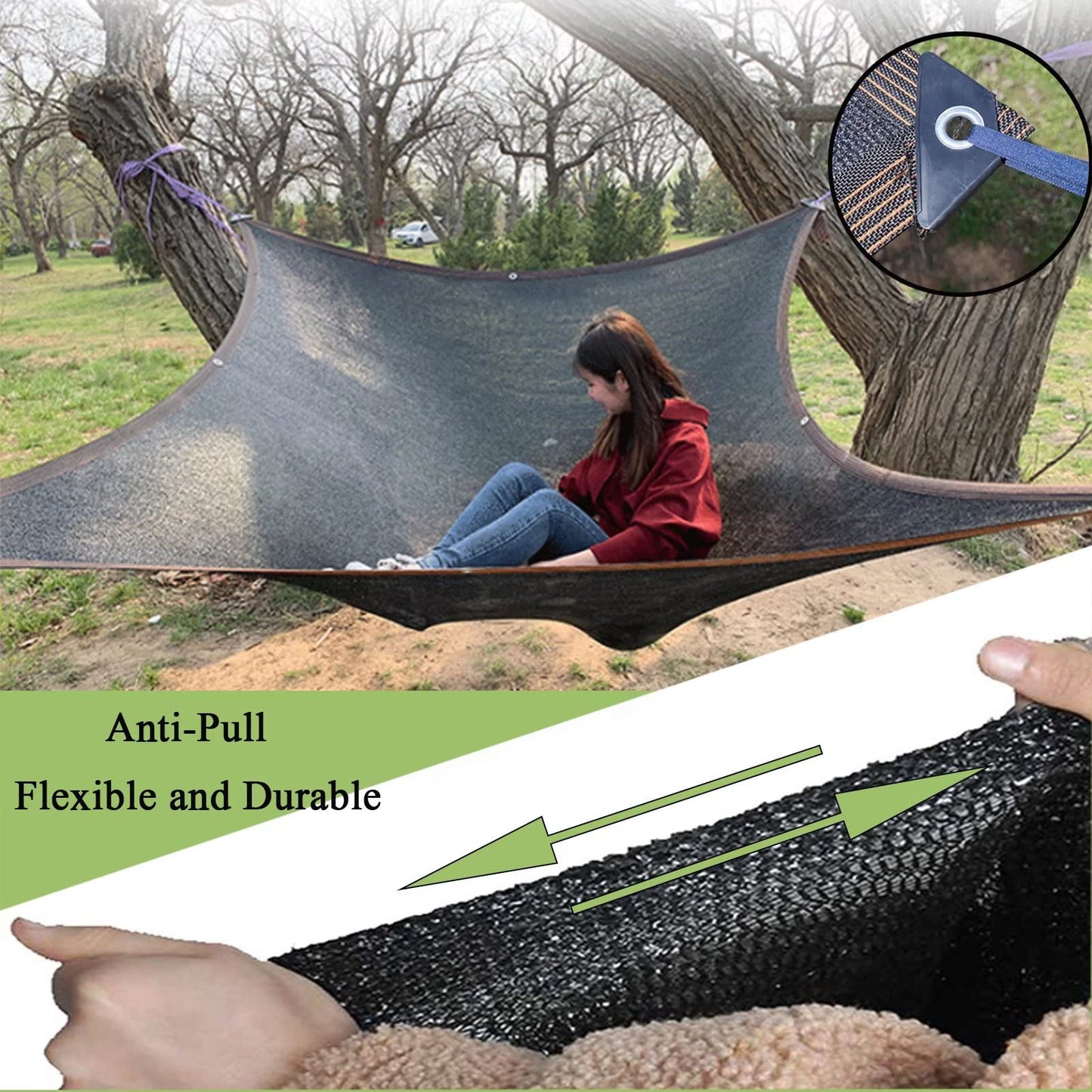 Shade Cloth with Grommets,Outdoor Sun Shade Awning,Garden Shade Netting for Plants Cover Greenhouse Patio Dog Kennel Chicken Coop(6.5x20FT)