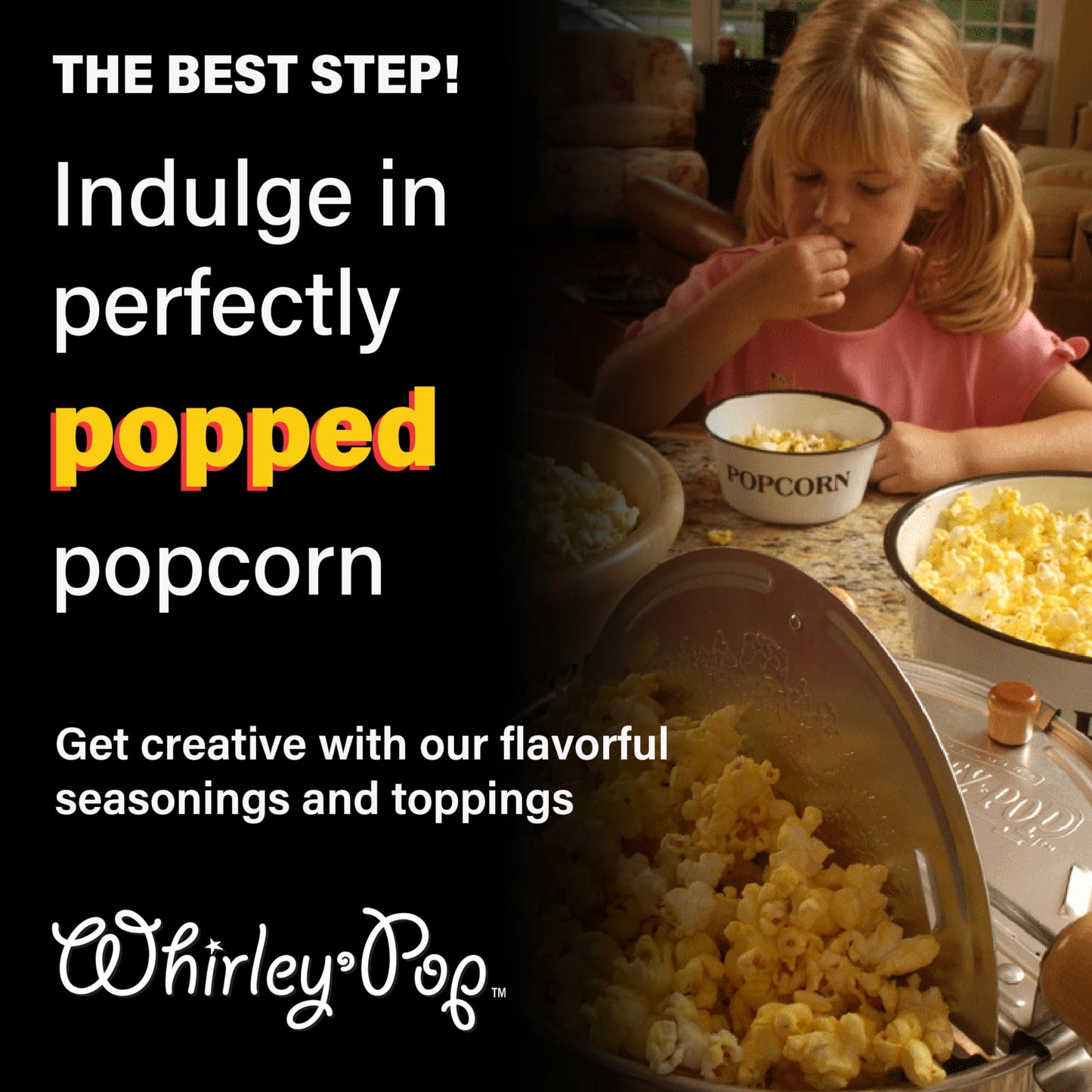 Wabash Valley Farms 25008 Whirley-Pop Stovetop Popcorn Popper, Silver