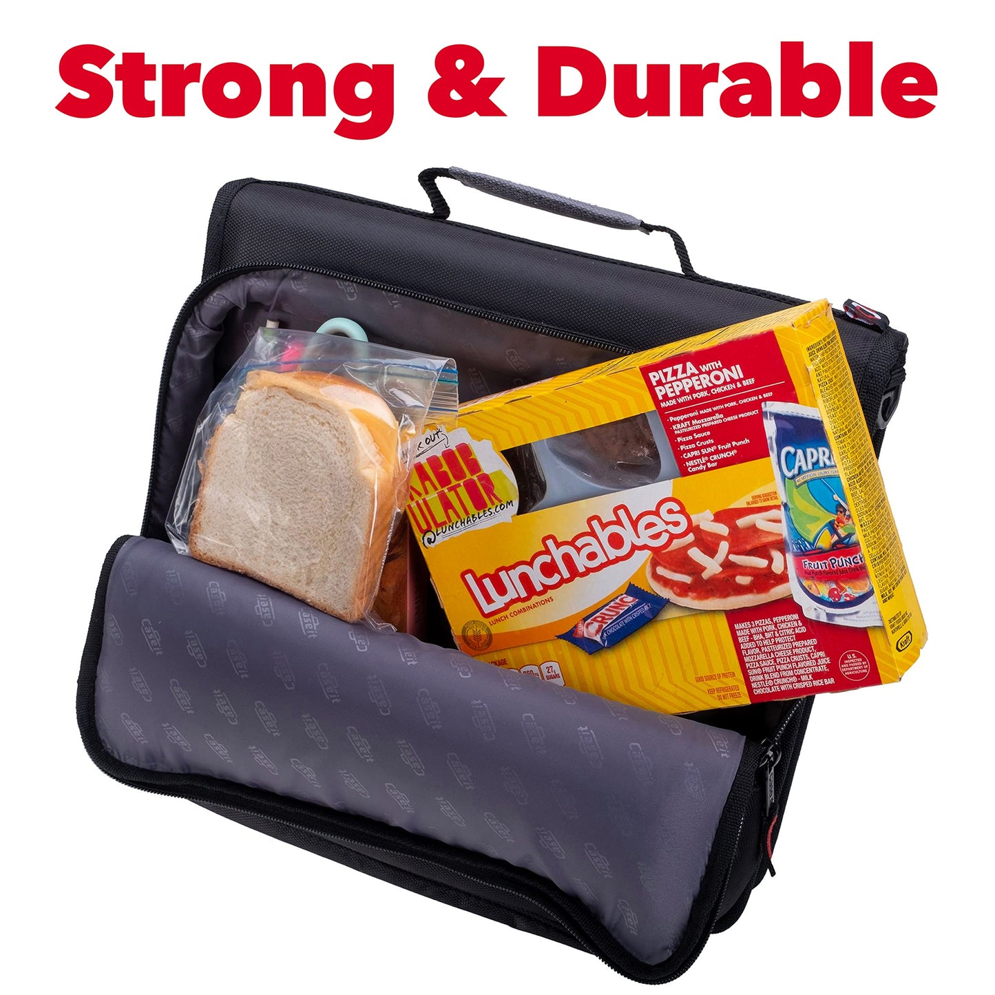 Case-it Universal Zipper Binder | 2-Inch O-Rings, 13-Inch Laptop/Tablet Padded Pocket, 400 Sheet Capacity, Multiple Storage Pockets & Shoulder Strap | School & Office Organizer | LT-007 Mint Blue