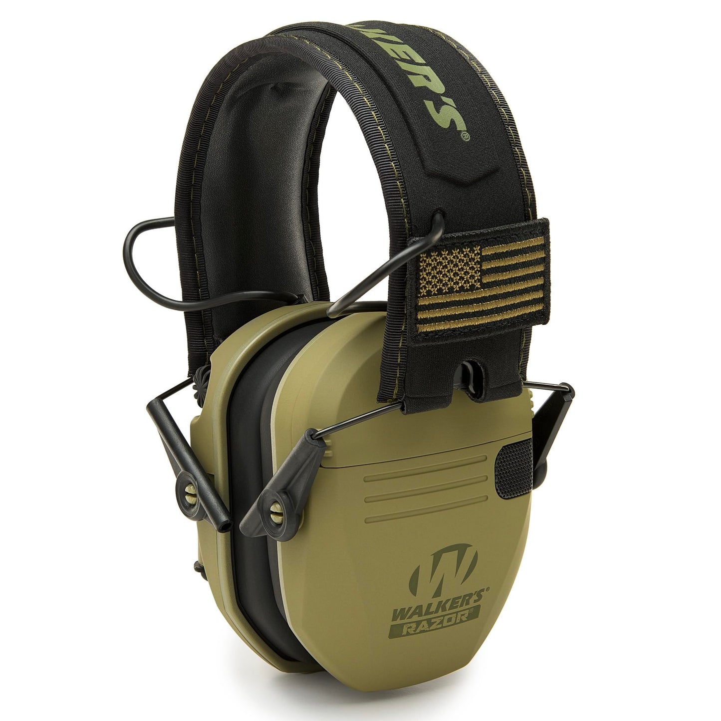 Walker's GWP-RSEMPAT-ODG GWP-RSEMPAT-ODG Hunting Earmuffs Green Patriot