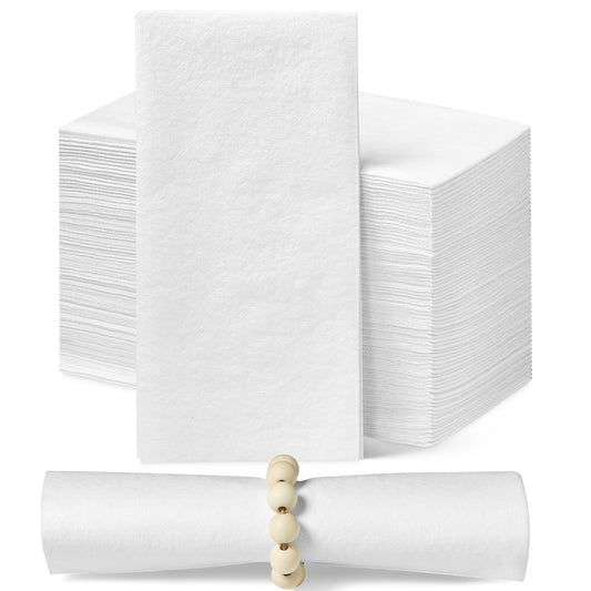 200-Pack Disposable Linen-Feel Napkins For Bathroom, Extra-Soft Paper Cloth-Like Guest Hand Towel, Dinner Napkins for Wedding, Party, Holiday