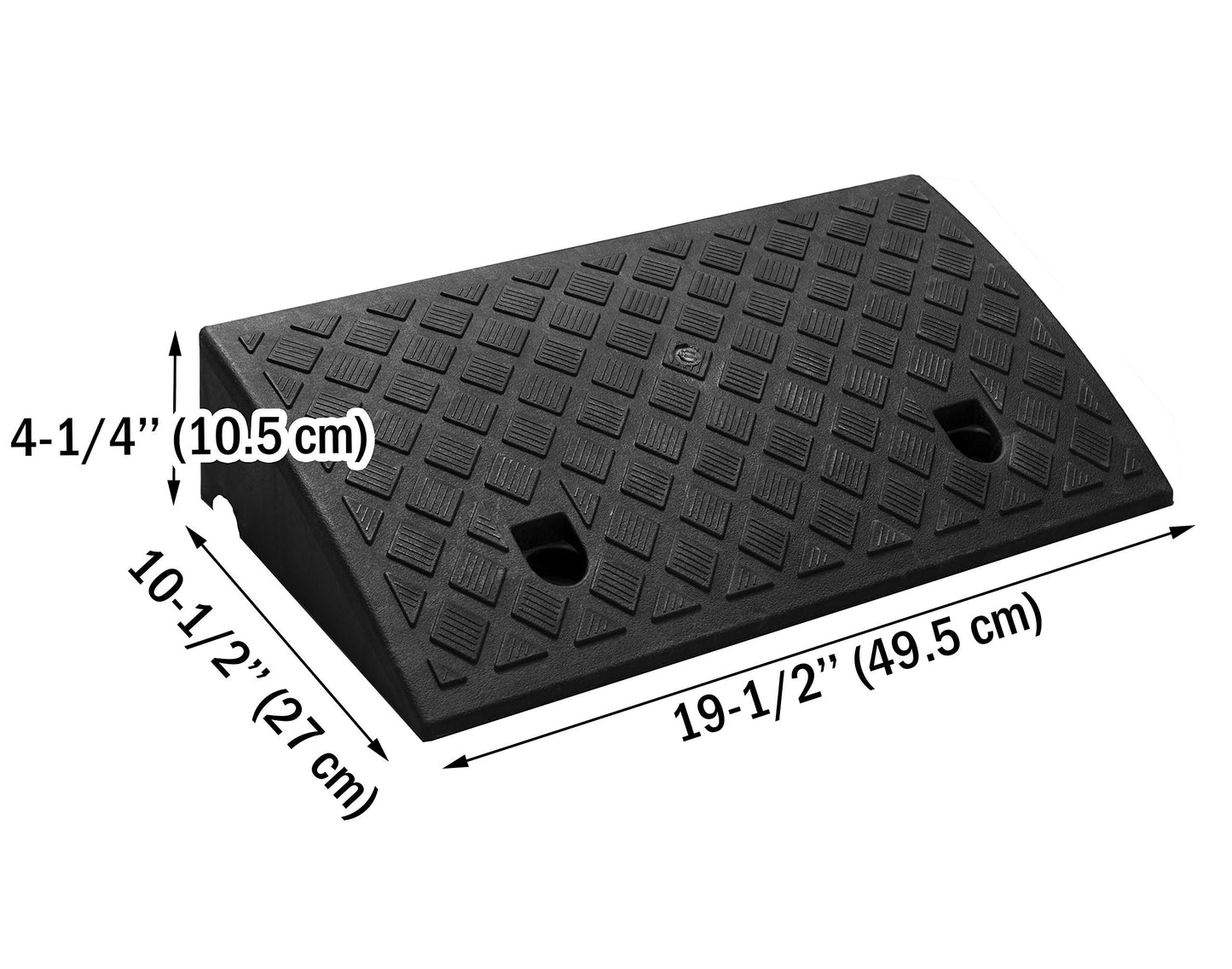 Portable Lightweight Plastic Curb Ramps 2PCS, Heavy Duty Plastic Threshold Ramp Set for Driveway, Loading Dock, Sidewalk, Car, Scooter, Bike, Motorcycle, Wheelchair, Golf Cart
