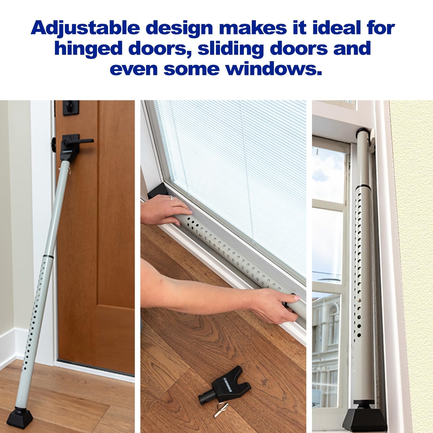 Brinks 675-83001 Heavy Duty Dual Function Door Security Bar