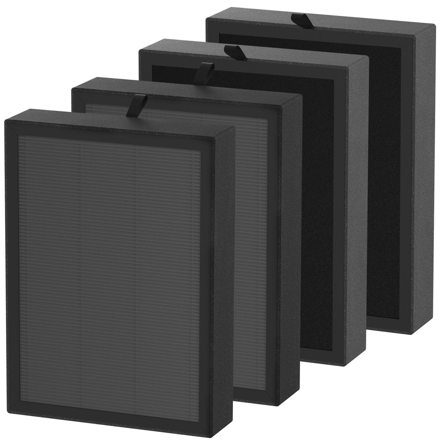Allisfresh AP-1273 True HEPA Filter Replacement Compatible with DeedMo AP-1273 Air Purifier, 3-in-1 True HEPA filter, Premium Filter Odor, Smoke and Dust, 4 Pack