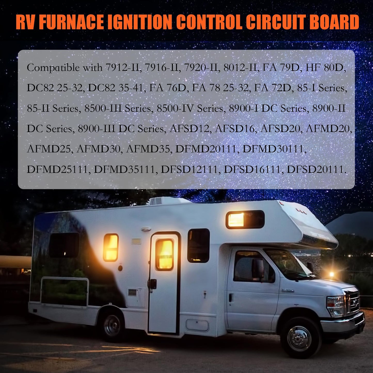 31501 33488 33727 RV Furnace Ignition Circuit Control Board for Atwood Hydro Flame 7912-II 7916-II 7920-II 8012-II 85-I/II/III/IV 8900-I/II/III Series，1-Year