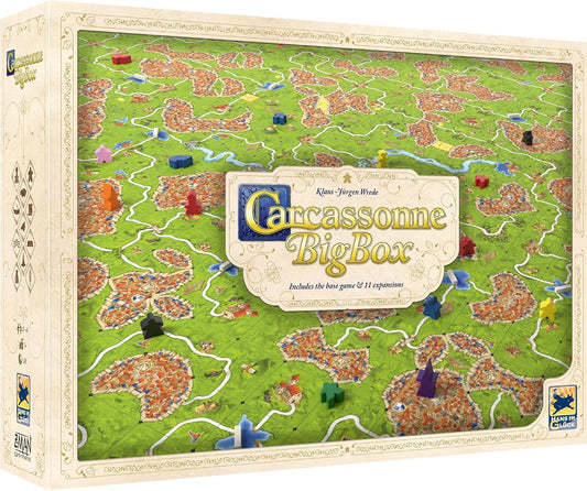 Carcassonne - Big Box (EN) - a Board Game by Z-MAN Games - Medieval Strategy Board Game - 2-6 Players - Includes Base Game and 11 EXPANSIONS - Family Game for Kids and Adults - Ages 7+