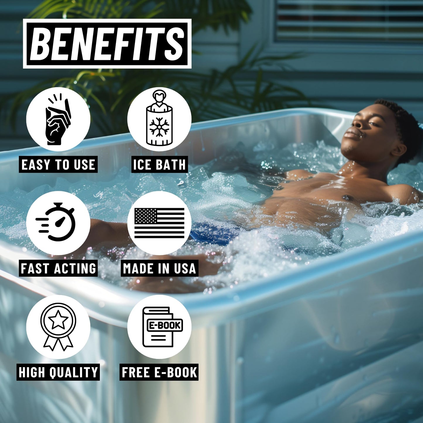 BubbyShine, 5in1 Weekly Cold Plunge Water Treatment - Cold Plunge Cleaner, Ice Bath Cleaner, Water Stabilizer For Cold Plunge Ice Pod, Clarifier Softener, Cold Plunge Accessories, Ice Bath Accessories