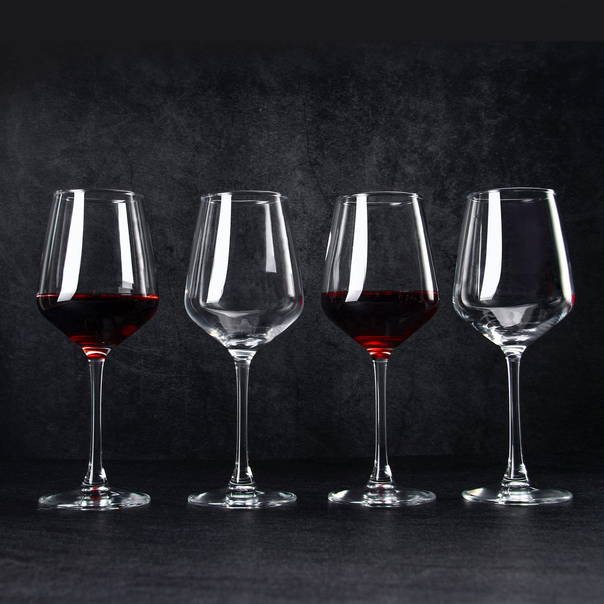CZUMJJ Wine Glasses set of 12, 12 oz Durable Red White Wine Glasses for Wedding, Party, Dishwasher Safe