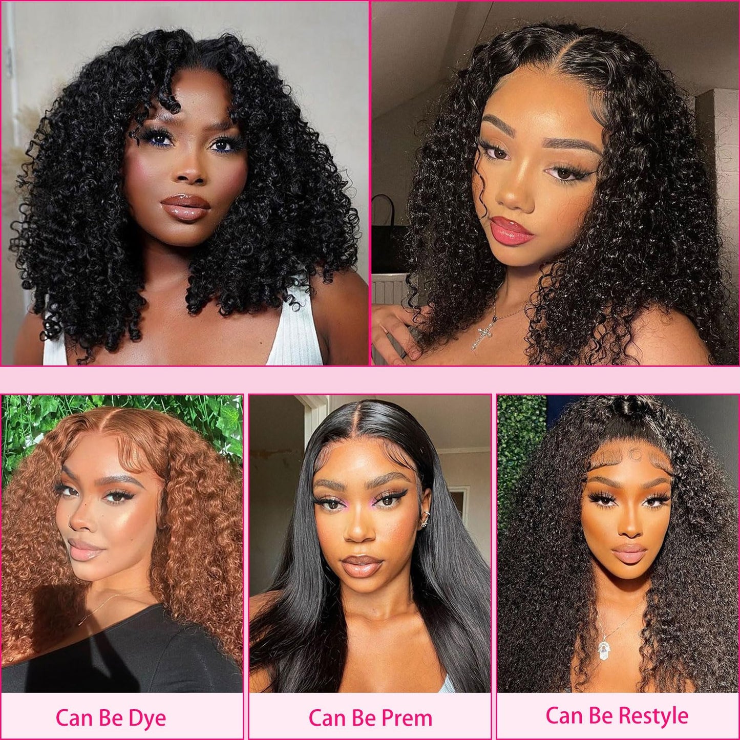 SilkSleek 20 Inch Deep Curly Human Hair Wig T Part 13X4 Lace Front Wigs Pre-Plucked Hairline for Black Women Glueless 180% Density Brazilian Virgin Hair Natural Color with Brown Shade