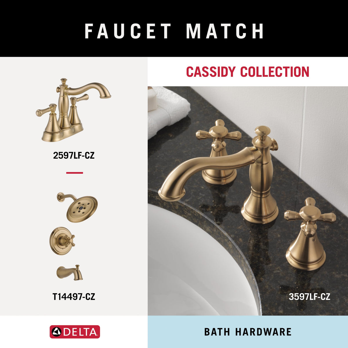 Delta Faucet 79735-CZ Cassidy Double Robe Hook, Champagne Bronze