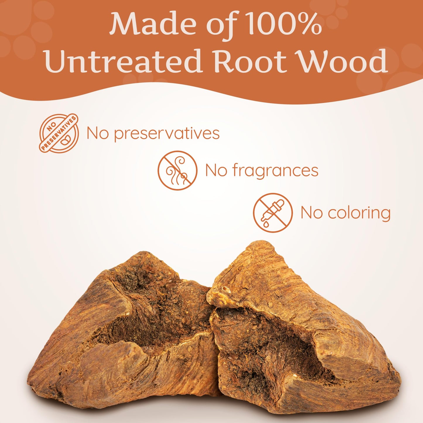 Wildfang® Tree Heather Root for Dogs, L – Splinter-Free Chewing Root, Natural Wood Chew Toy for Aggressive Chewers, Odourless Dog Chew Toy for Healthy Teeth & Gums (for Dogs 25–45 kg), Pack of 3
