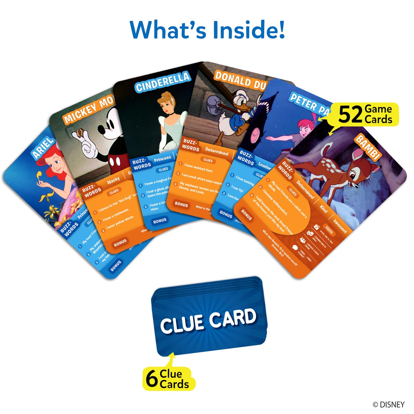 Skillmatics Guess in 10 Disney, Card Game for Girls, Boys, Kids, Teens, Adults Who Love Cinderella, Mickey Mouse, Moana, Travel Toy, Gifts for Ages 6, 7, 8, 9 and Up