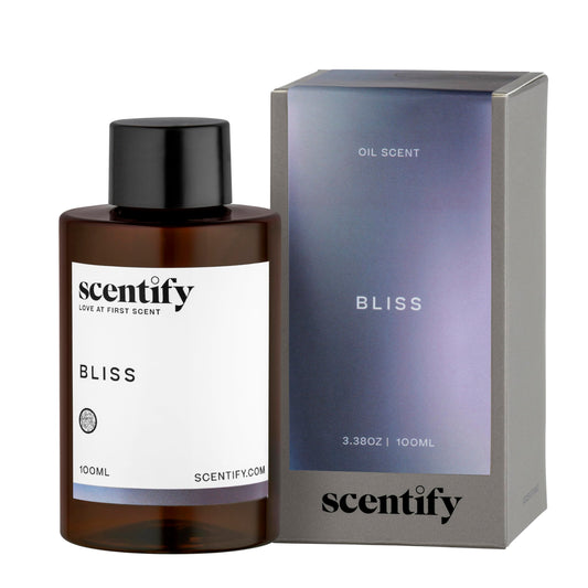 Bliss Aroma Oil Scent for Oil Diffusers by Scentify - Luxurious Aroma Oil with Eucalyptus, Bergamot, Tea & Powdery Scents - Relaxing Aromatherapy Diffuser Fragrance Non-Toxic & Pet-Friendly 3.4 oz…