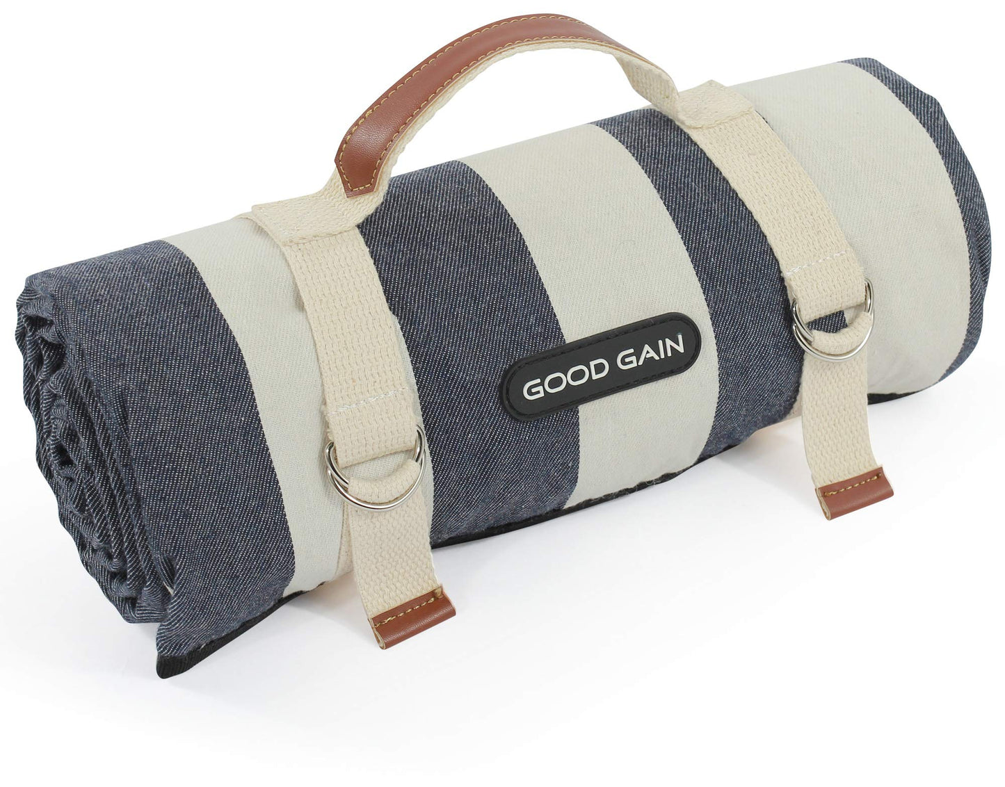 Good Gain Picnic Blanket Waterproof, Beach Blanket Portable with Carry Strap Outdoor Camping Party, Large Foldable Sand Proof for Wet Grass Hiking or Kids Playground Picnic Mat…