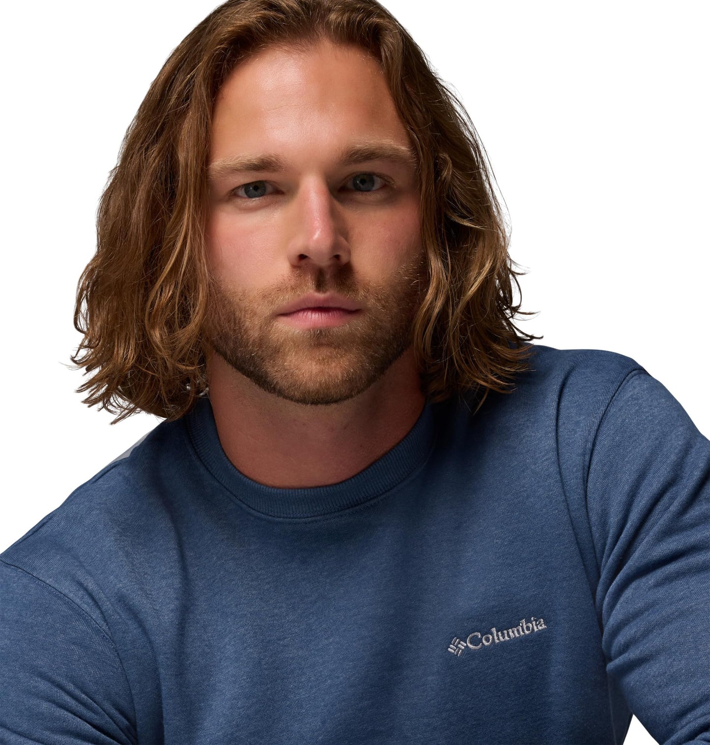 Columbia Mens Hart Mountain II Crew Sweatshirt, Dark Mountain Heather, X-Large