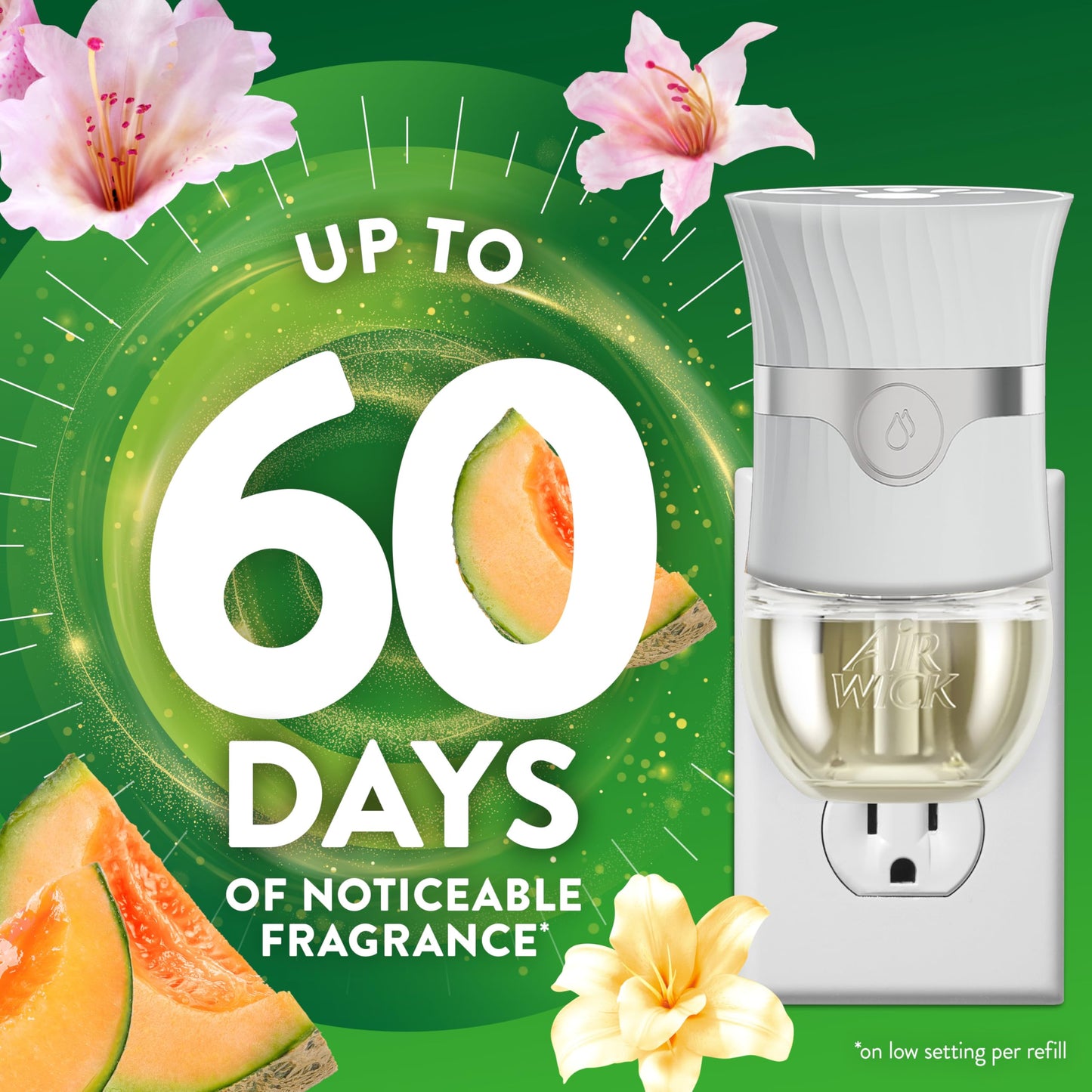 Air Wick Plug In Scented Oil 10 Refills, Summer Delights, Eco Friendly, Essential Oils, Air Freshener
