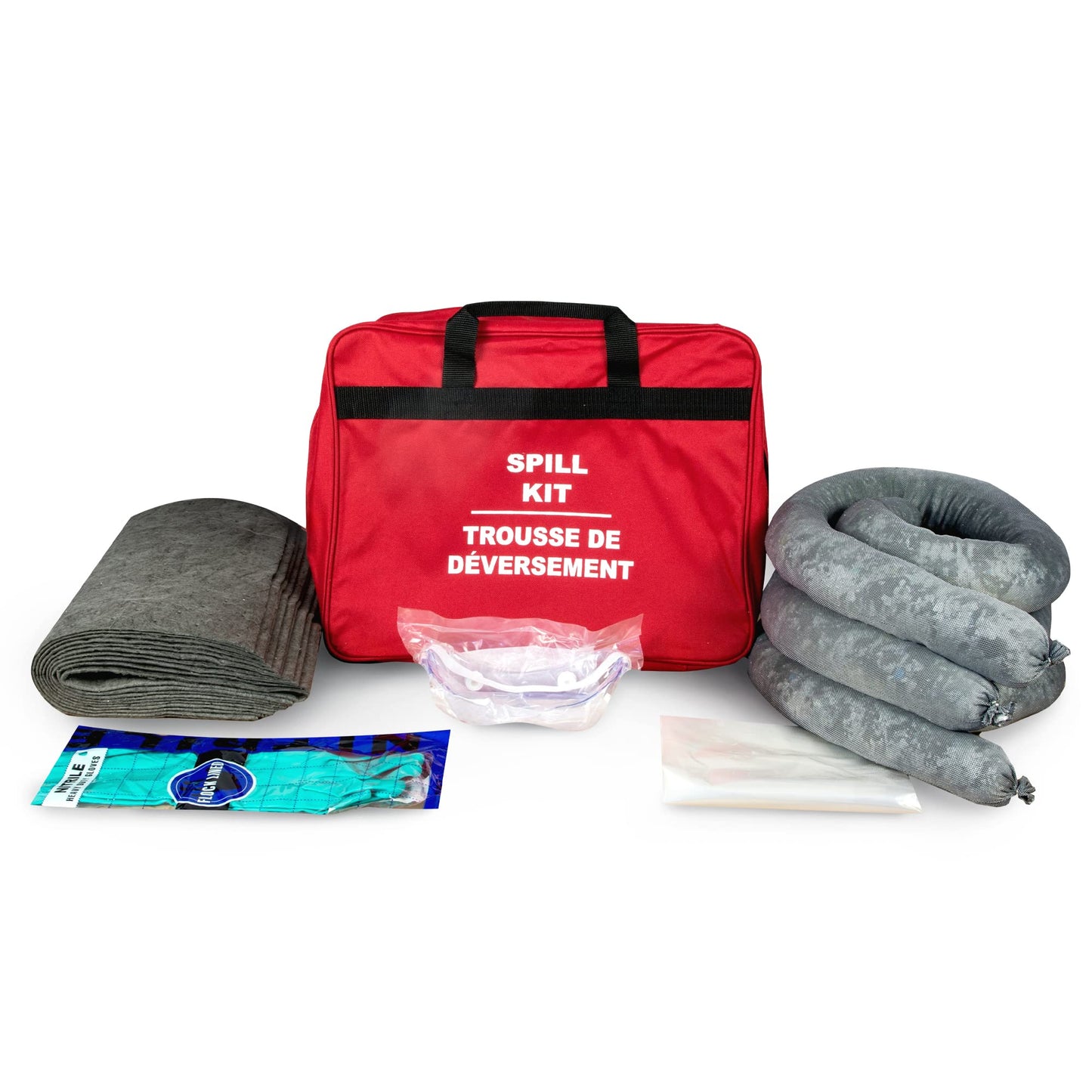 CTRL+Z Hazmat Clean Up Kit – Spill Kit for Oil, Chemical, Fluid, and Waste – Quick Cleanup and Emergency Response – Portable Complete Kit