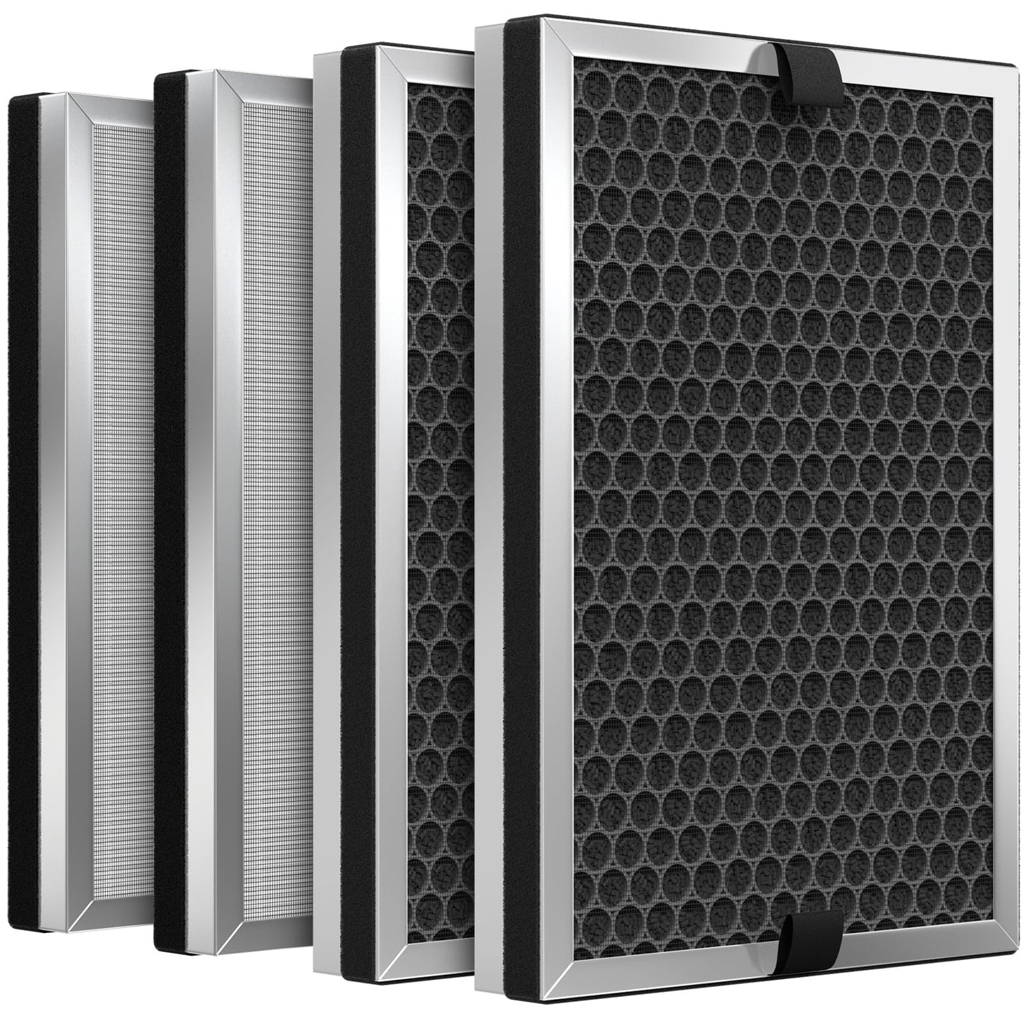 SAKEGDY 4-Pack JF260 Replacement Filters - True HEPA and Honeycomb Activated Carbon | Compatible with Jafanda JF260/JF260S, DeedMo AP-1273