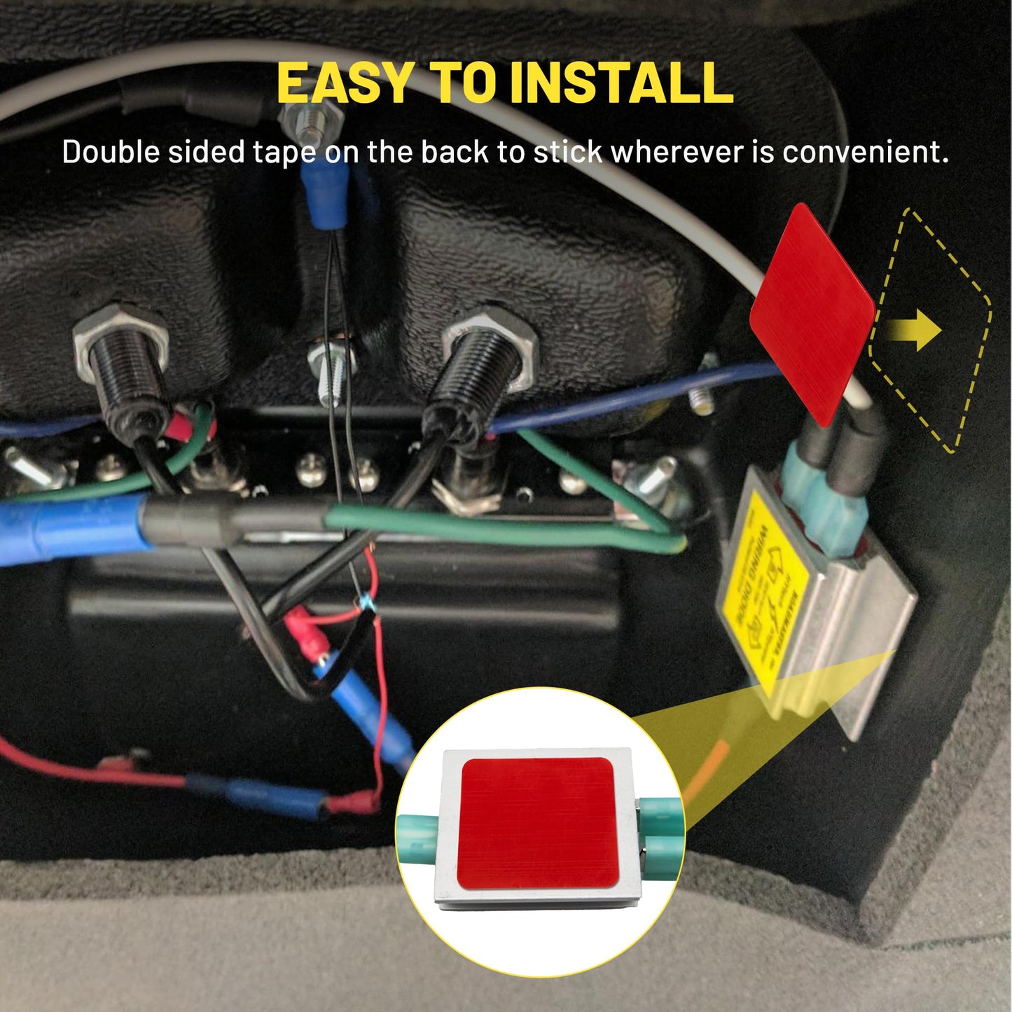 Oyviny Hy-Power Diodes, Trailer Light Wire Diodes, 2 Input&1 Output Spade Towed Vehicle Diodes Kit, Tail Light Isolating Diodes For Motorhome Trailer 4PCS