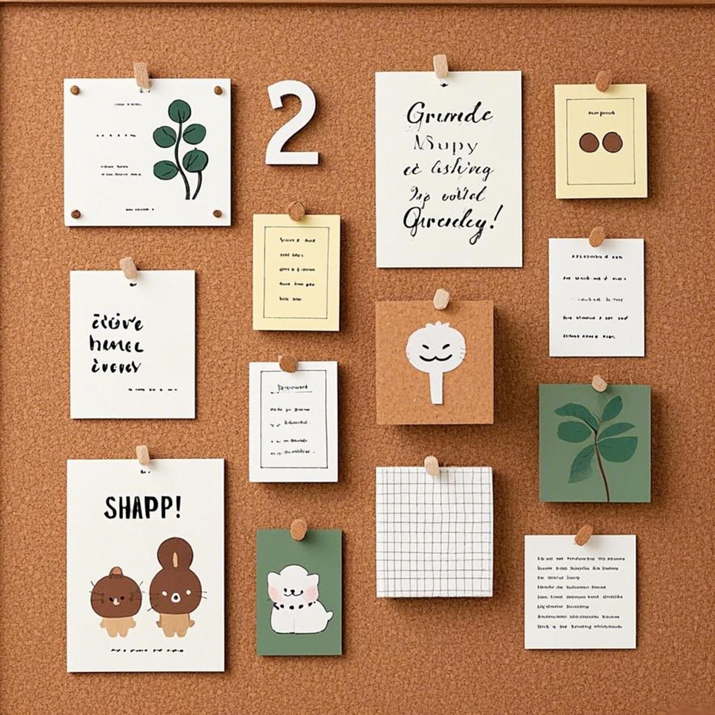 ZEONHAK 10 Pack Cork Bulletin Board 12"x12", 1/2" Thick Self-Adhesive Cork Board Tiles with 50 PCS Pushpins, Frameless Cork Tiles for Wall Decor, DIY, Office, Home