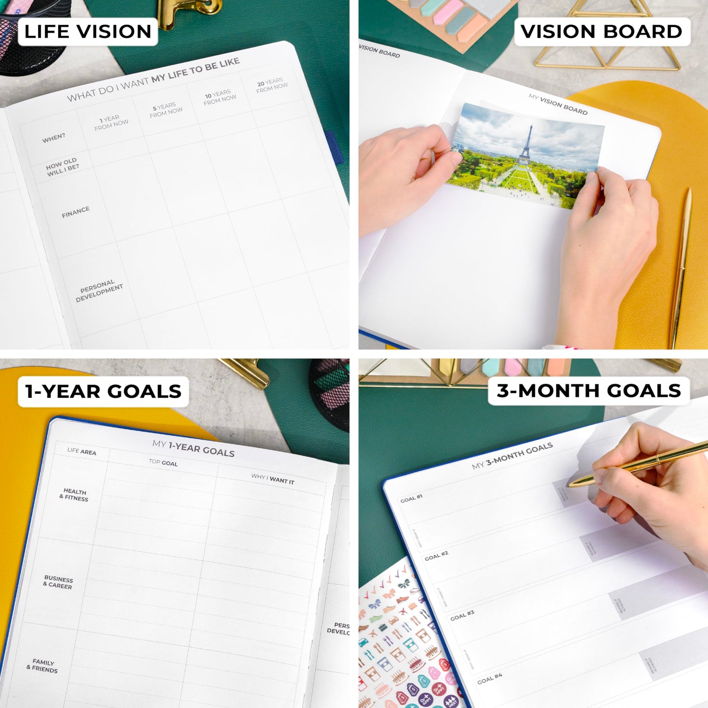 Clever Fox Planner Pro Premium Edition – Luxurious Weekly & Monthly Planner + Budget Planner Organizer for Productivity & Reaching Goals, Undated, A4 Hardcover + Keepsake Box – Navy Blue