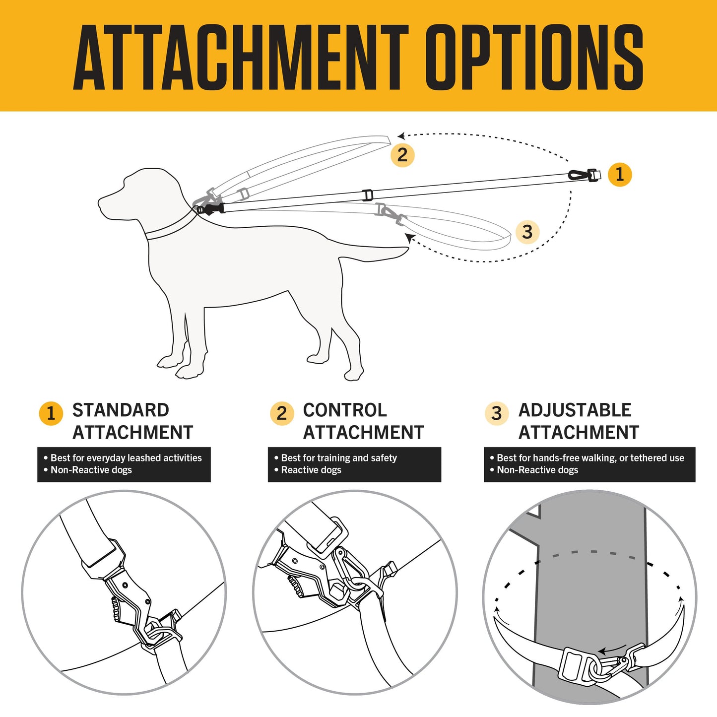Carhartt Tradesman Leash | Black | 6'x1 | Large
