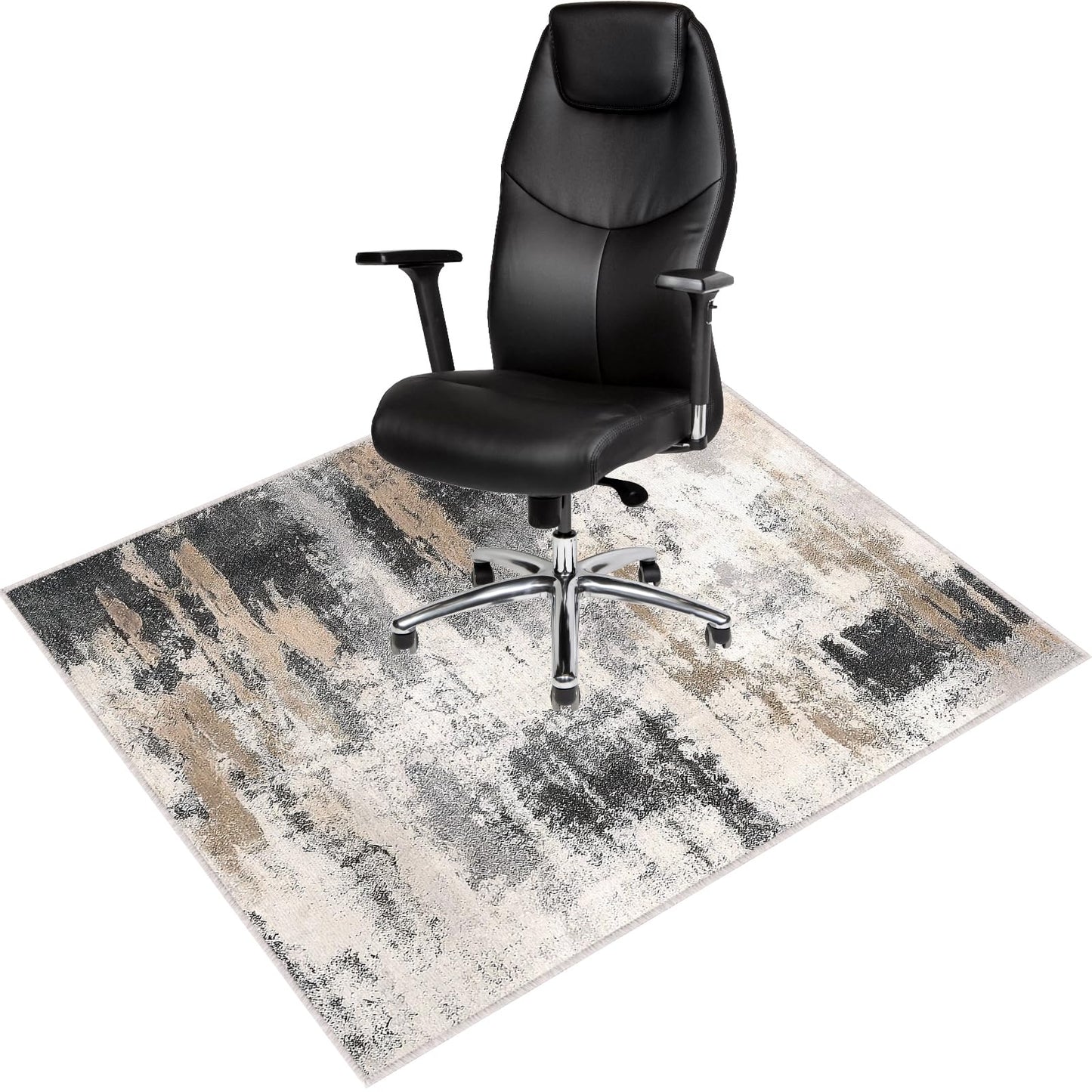 ZOKBOM Office Chair Mat, 36"x48" Printed Chair Mat for Hardwood Floor with Non-Slip Backing, Washable Home Office Floor Protector (C)