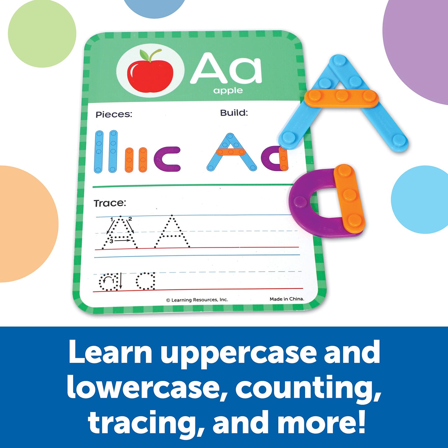 Learning Resources Skill Builders! Kindergarten Letter & Number Maker - 60 Pieces, Ages 6+ Kindergartner Learning Materials, Homeschool and Classroom Supplies, Math Games for Kids (LER8529)