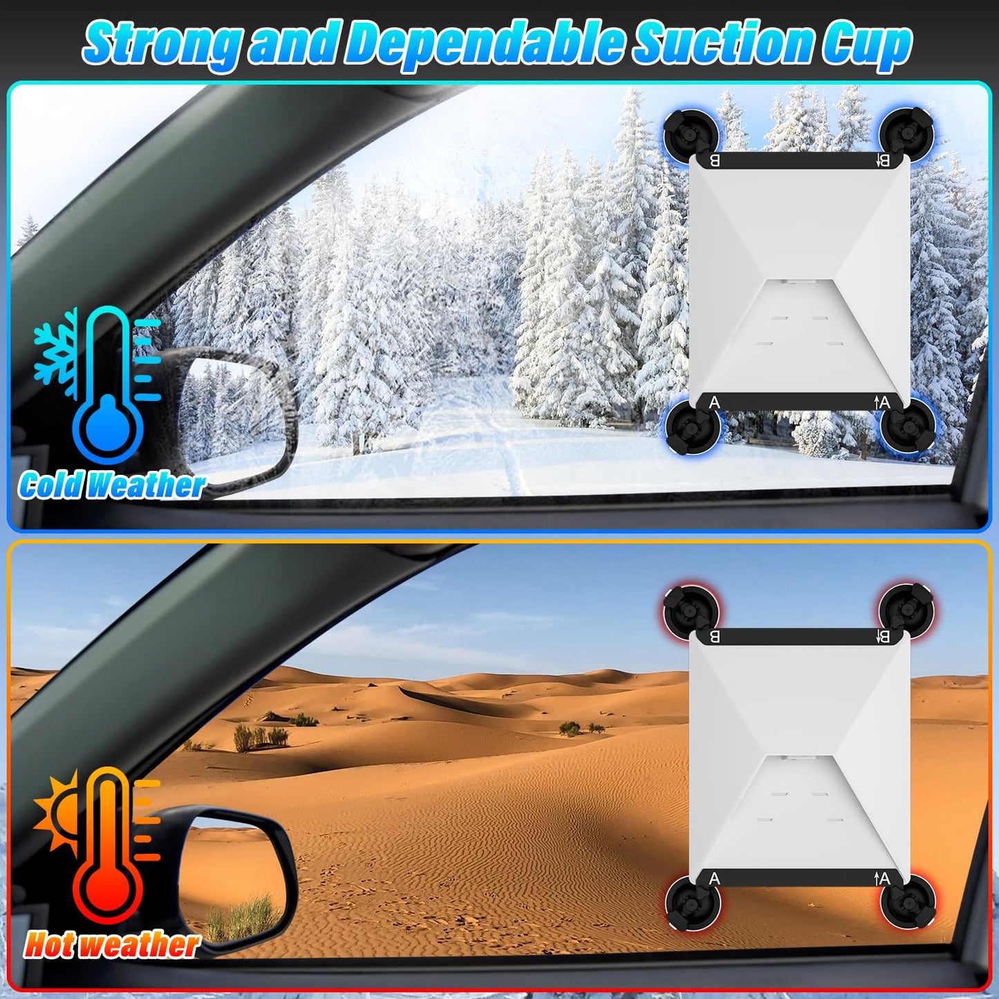 Starlink Mini Car Suction Cup Mount, Starlink Mini Accessories Secure Mounting Kit for Car Windows & Sunroofs, Strong Suction for Stable Satellite Signal on RVs, Boats, Road Trips 2 Replaceable Cups