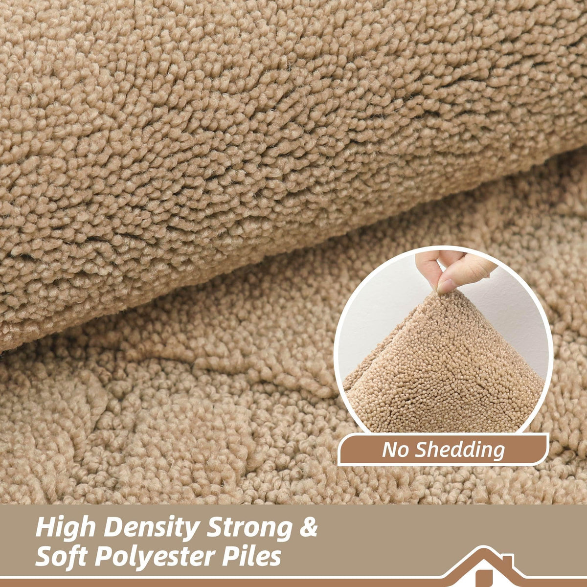 BEQHAUSE Large Door Mat Indoor, Super Absorbent Dirt Trapper Front Doormats Washable TPR Non-Slip Entrance Inside Floor Mats Rug for Entryway Pets and Dogs,32"x48", Taupe