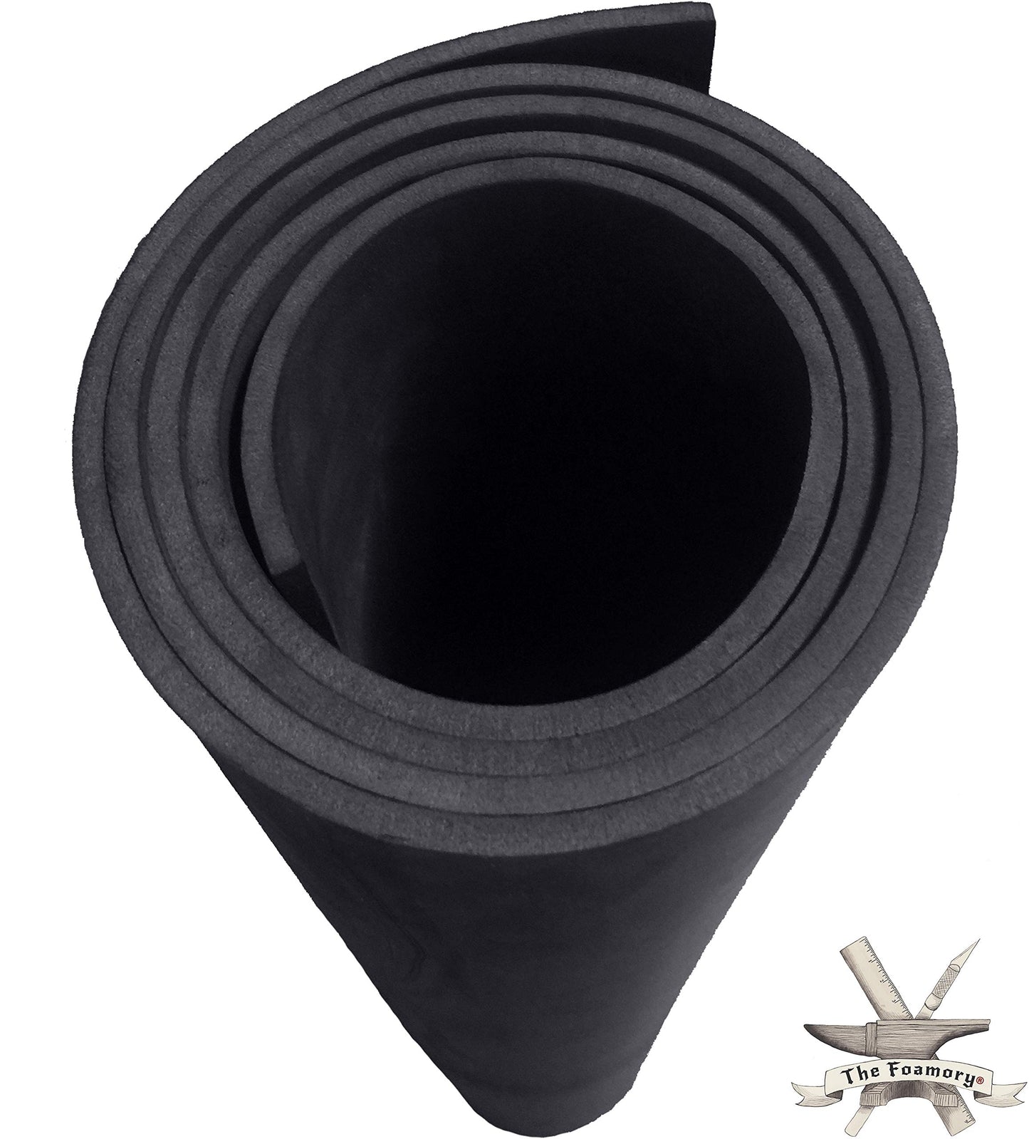 EVA Foam Cosplay - 6mm Thick (1mm to 10mm) - Black or White - Large 35" x 59" Sheet - Ultra High Density Craft Foam 85 kg/m3 - by The Foamory