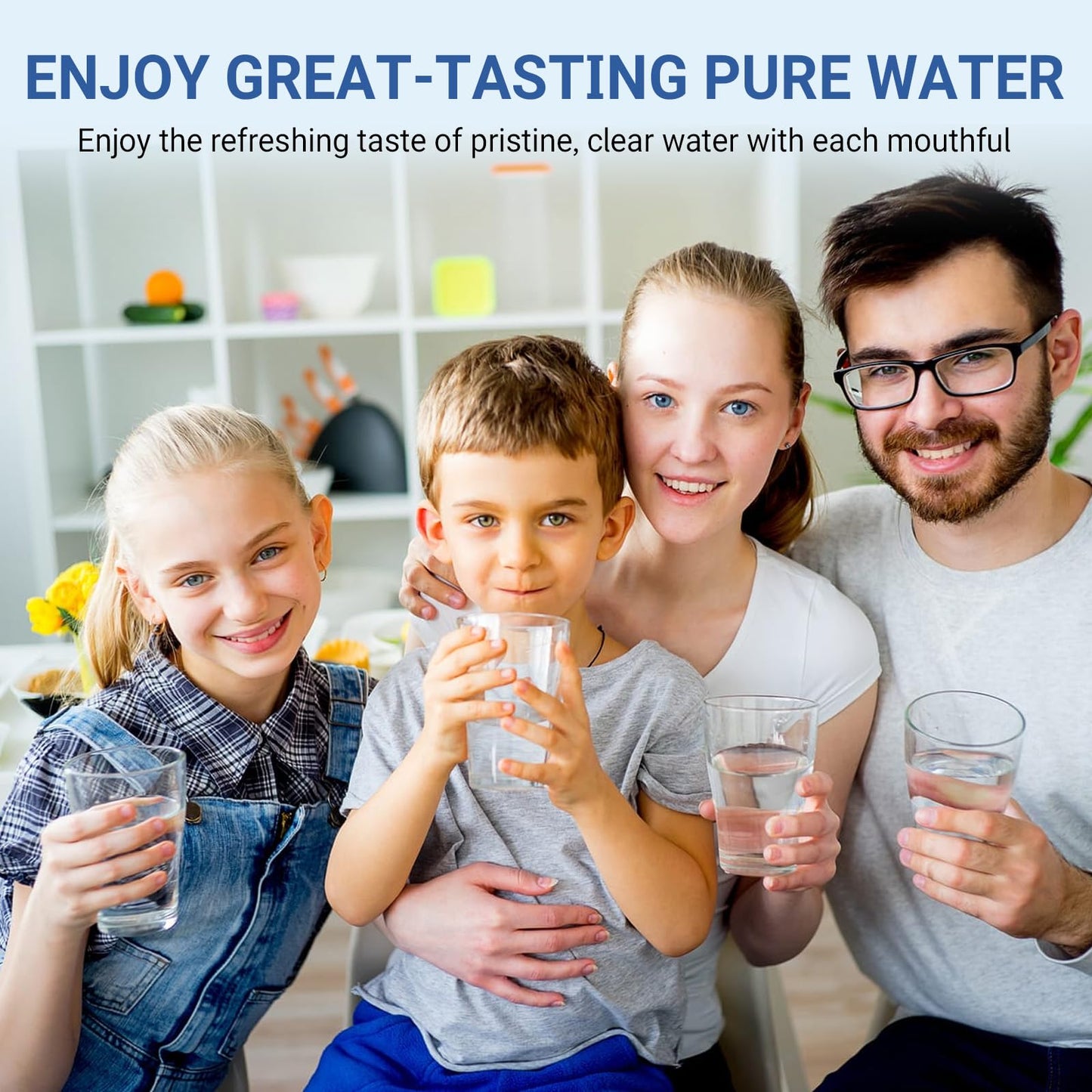 For Samsung RF28R6201SR/ RF28R6241SR/ RF25C5551SR Water Filter RF23B7671SR/ RF32CG5400SR/ RS27T5561SR(/AA) Model Refrigerator Replacement Filters (3 Pcs).