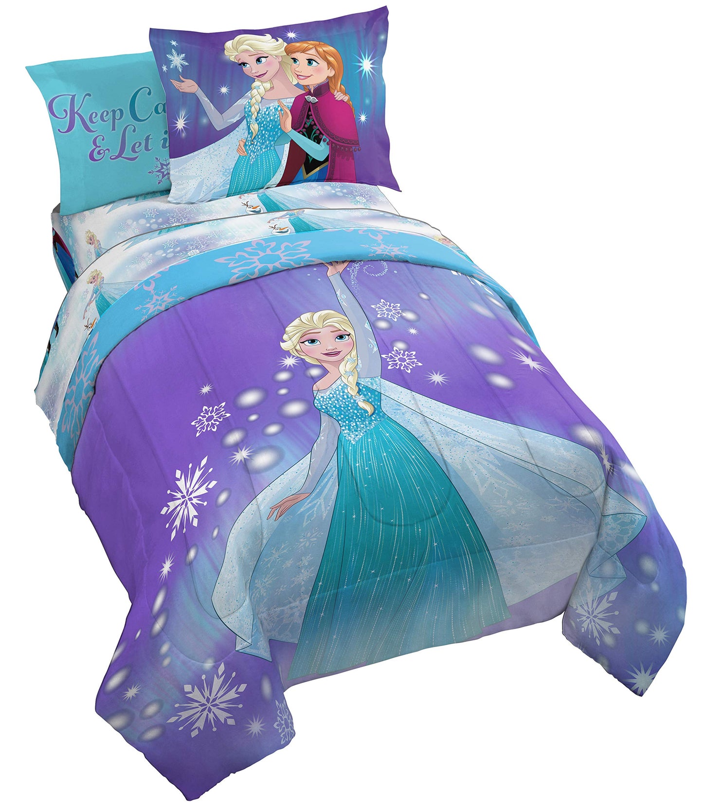Jay Franco Disney Frozen 'Magical Winter' 7 Piece Full Bed in A Bag