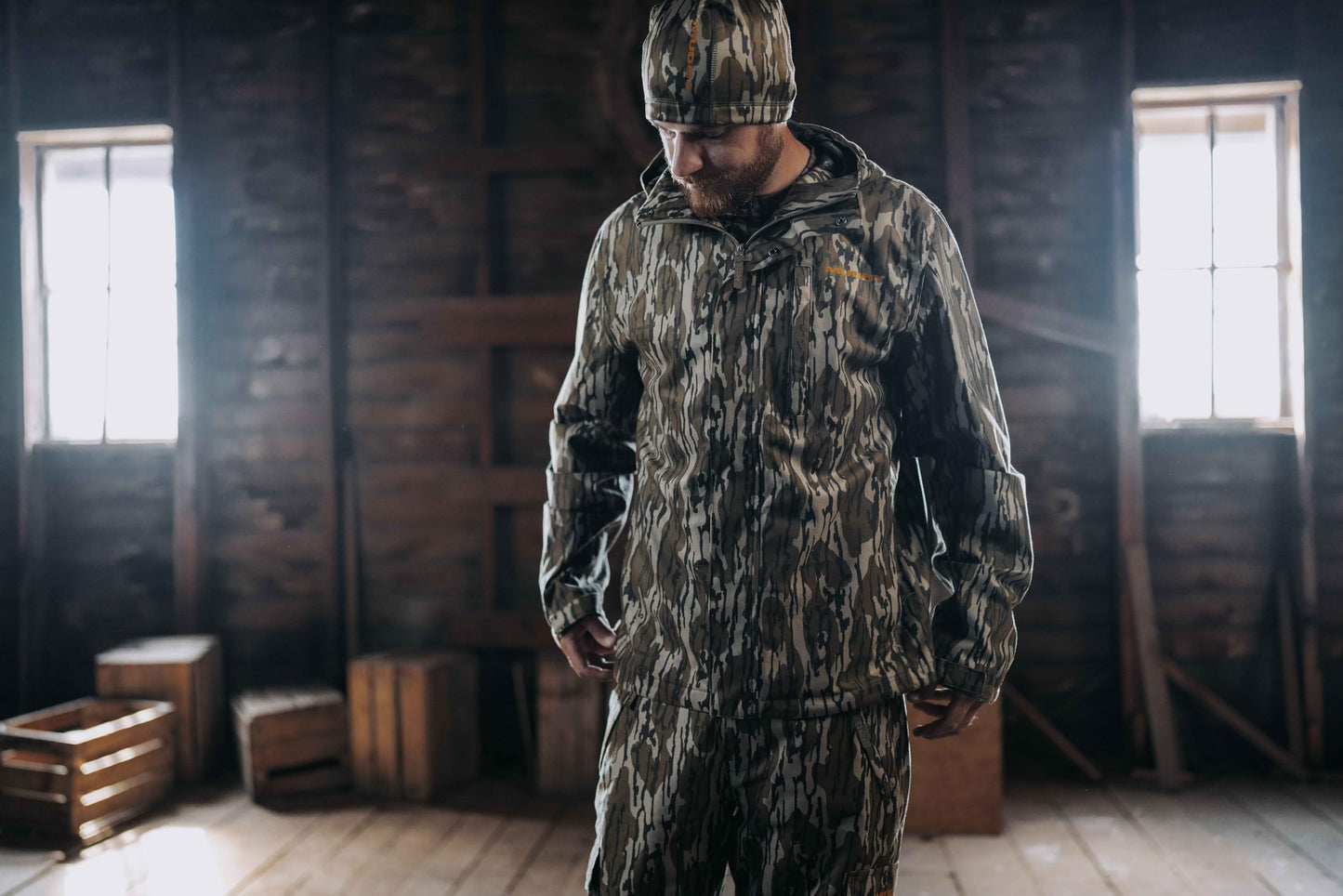 MUDDY OUTDOORS TRX Lightweight RAIN Jacket/Mossy Oak Bottomland/Large