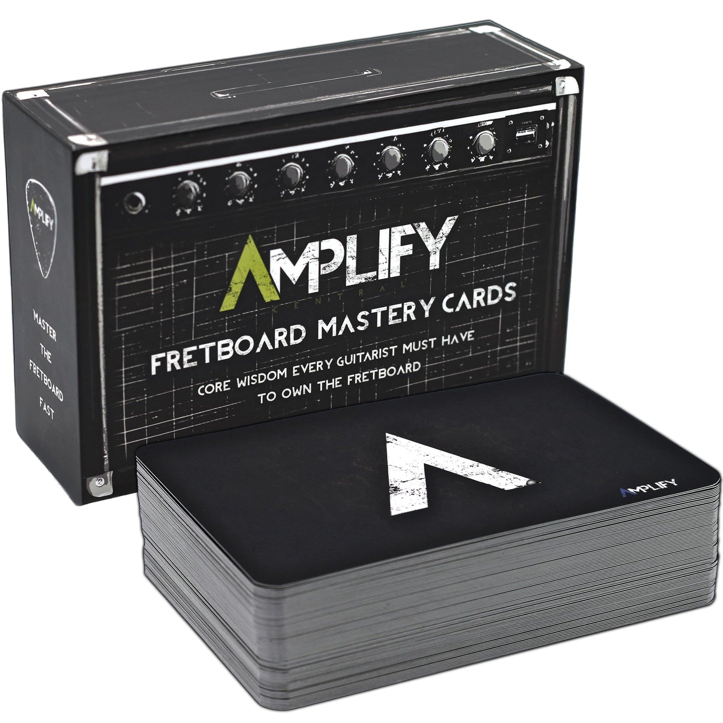 Fretboard Memorization Guitar Flash Cards - 80 Music Flash Cards to Memorize Your Fretboard - Gifts for Guitar Players - Alternative to Fretboard Stickers, Guitar Chord Chart or Guitar Scales Book