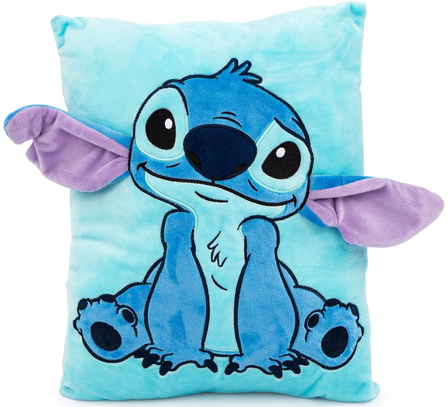 Disney Lilo & Stitch 3D Snuggle Pillow - Super Soft – Measures 15 Inches (Official Disney Product)