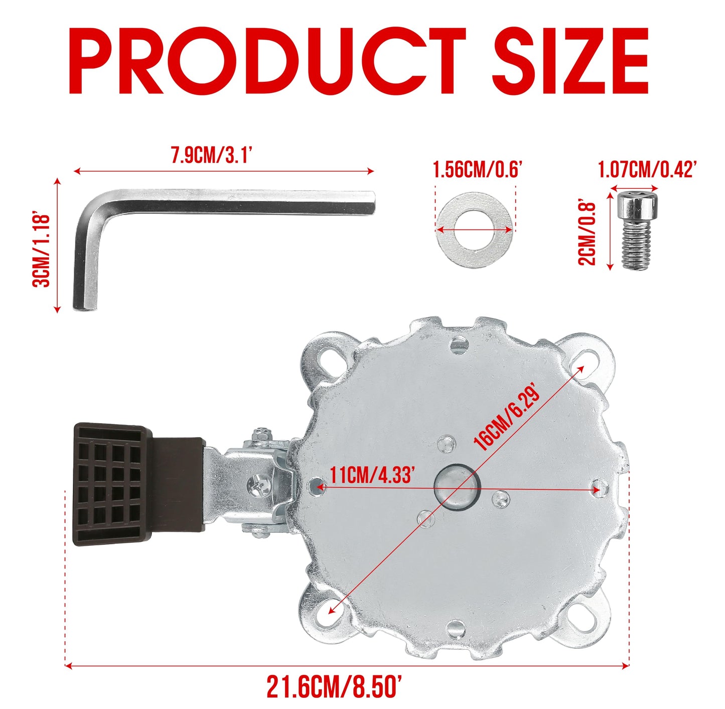 Patio Beach Umbrella Accessories Replacement Parts, Stable Multifunction Spare Parasol Stand Floor Mount, Umbrella Rotation Swivel Base Part for Balcony Camping Backyard Picnic Garden Fishing Barbecue
