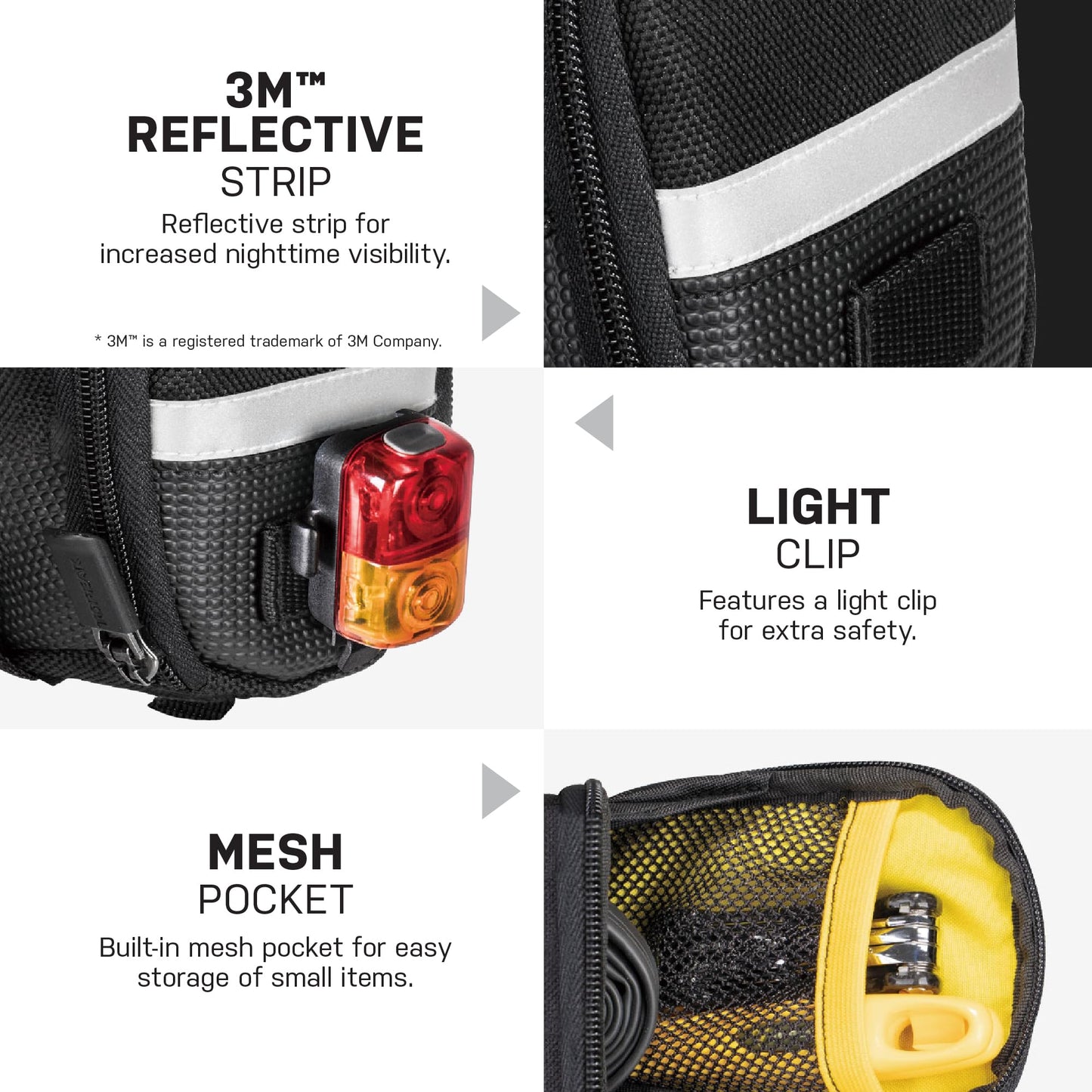Topeak Aero Wedge Pack with Buckle, Medium