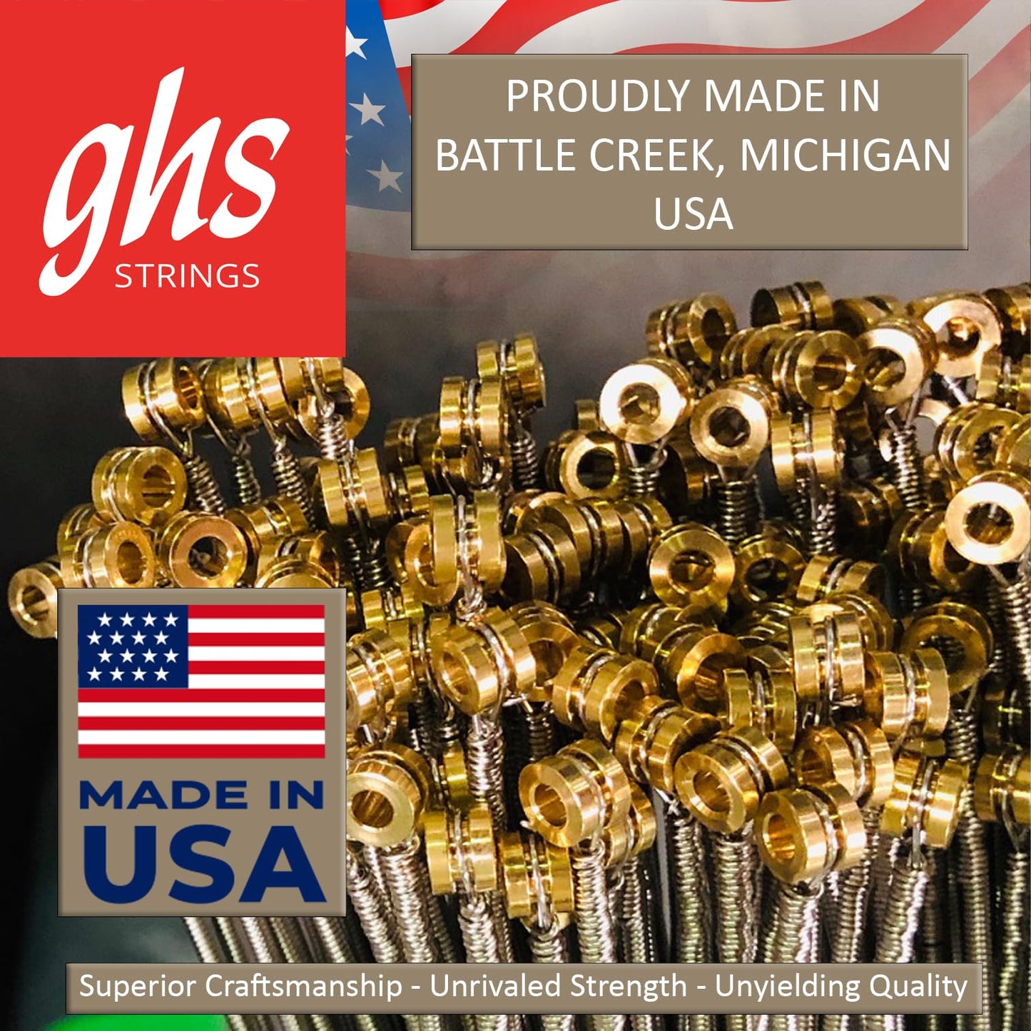 GHS Strings H3045 Bass Boomers, Heavy Set